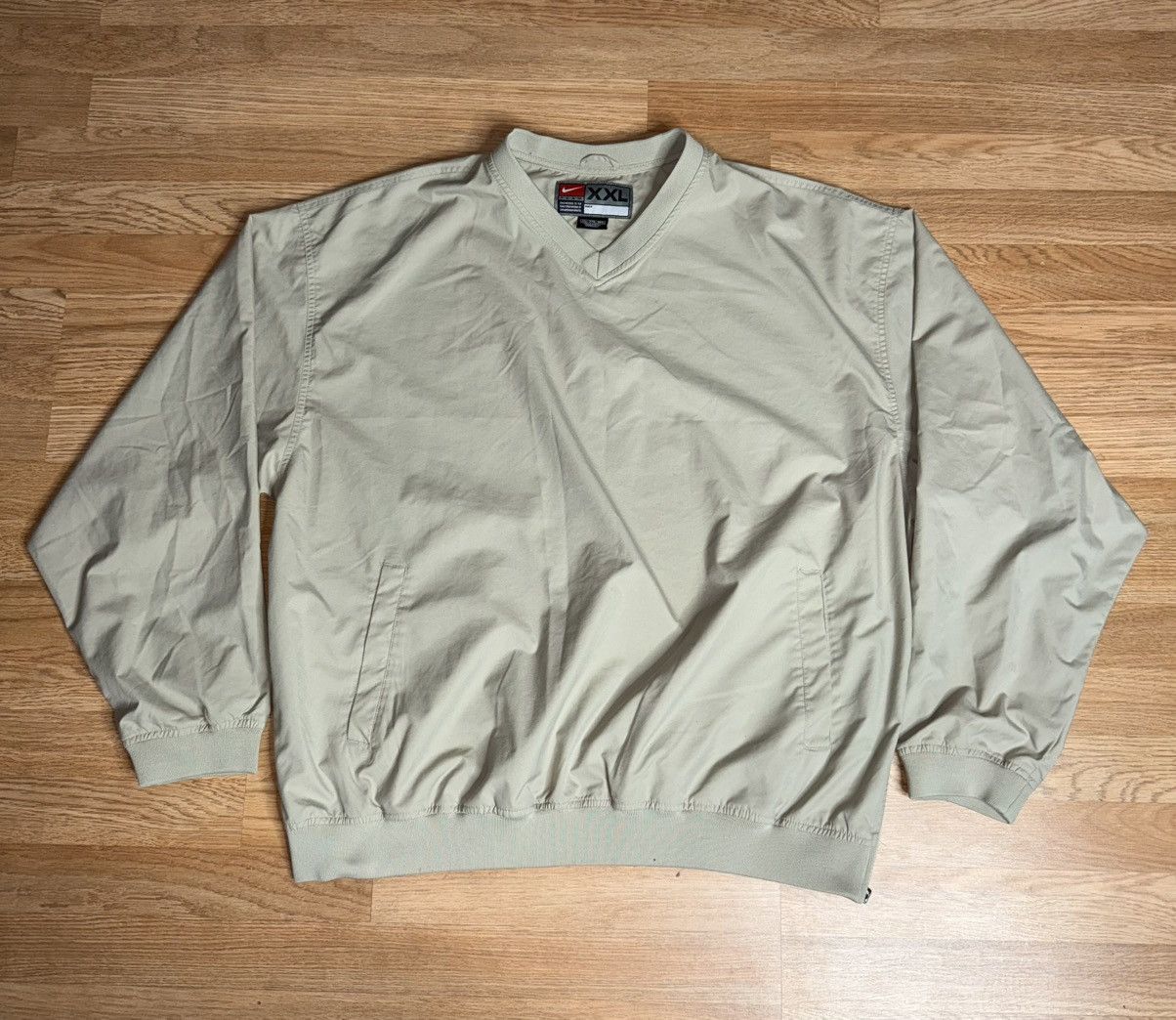 Nike Vintage Nike Team Jacket Mens XXL Pullover Oatmeal beige Size US XXL / EU 58 / 5 - 1 Thumbnail