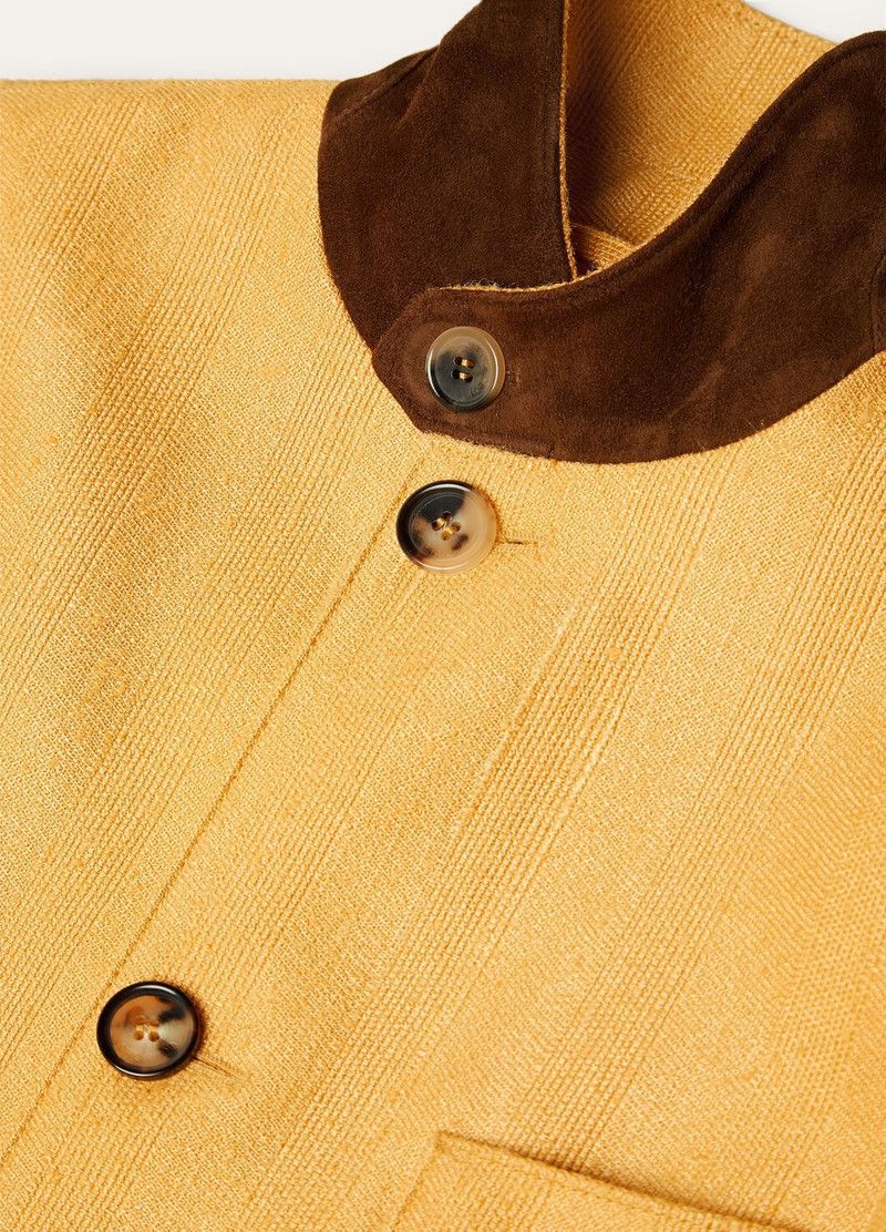Loro Piana o1srvl11e0526 FAP0457 Roadster Mini Jacket In Yellow Size S / US 4 / IT 40 - 7 Thumbnail