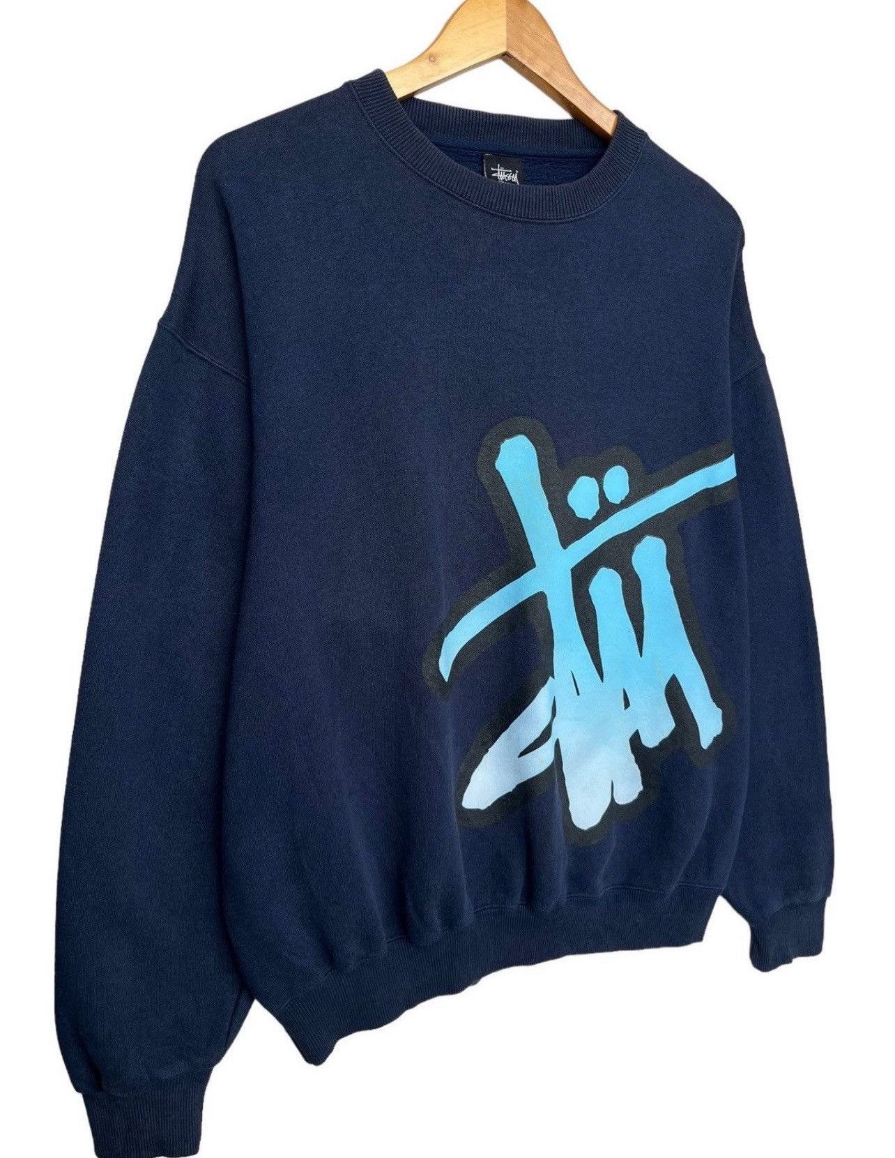 Stussy Vintage 90s Stussy Spellout Baggy Boxy Sweatshirt Size US L / EU 52-54 / 3 - 4 Thumbnail