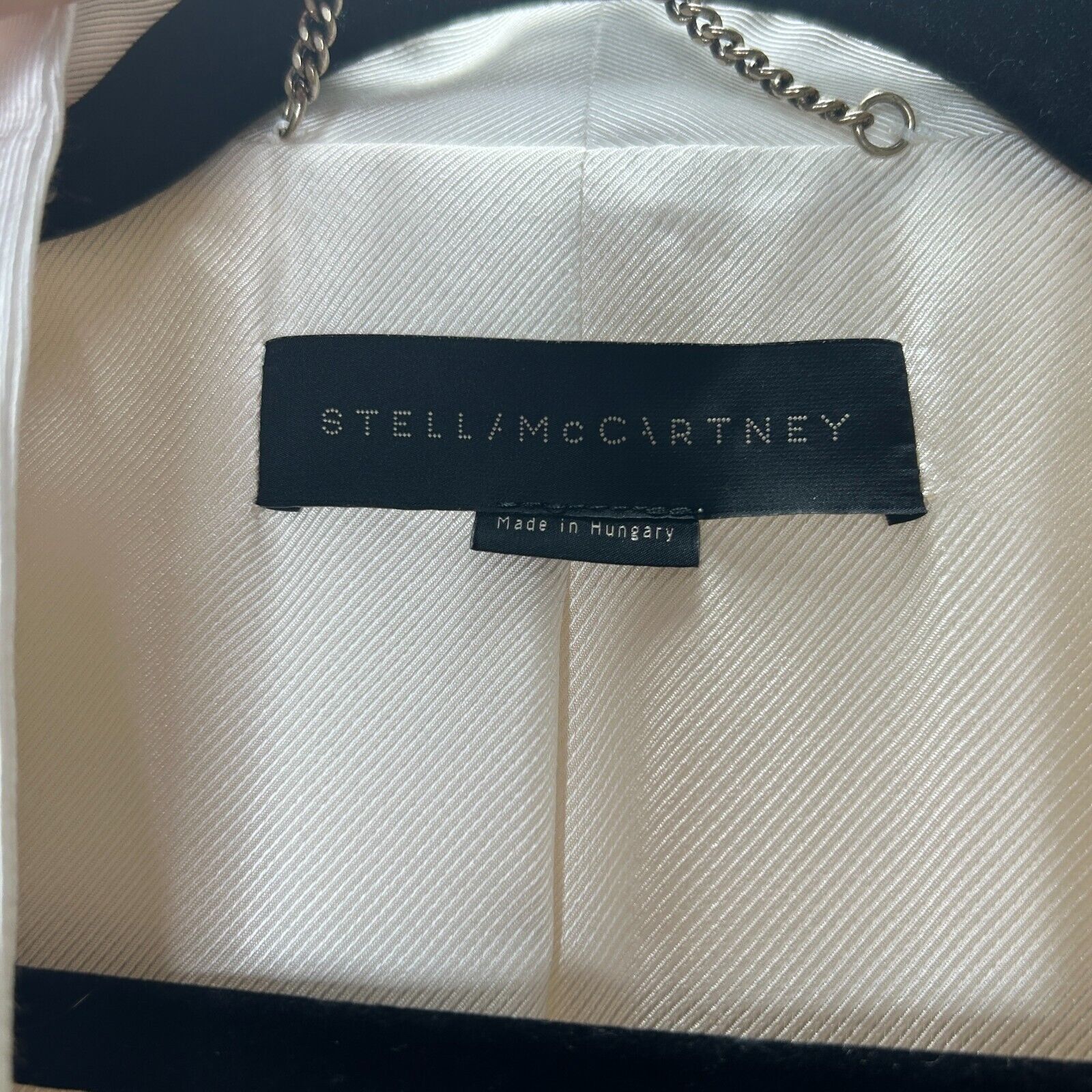 Stella McCartney Stella McCartney Cream White Lapel 1-Button Blazer 42 / 12 Size XL / US 12-14 / IT 48-50 - 10 Thumbnail