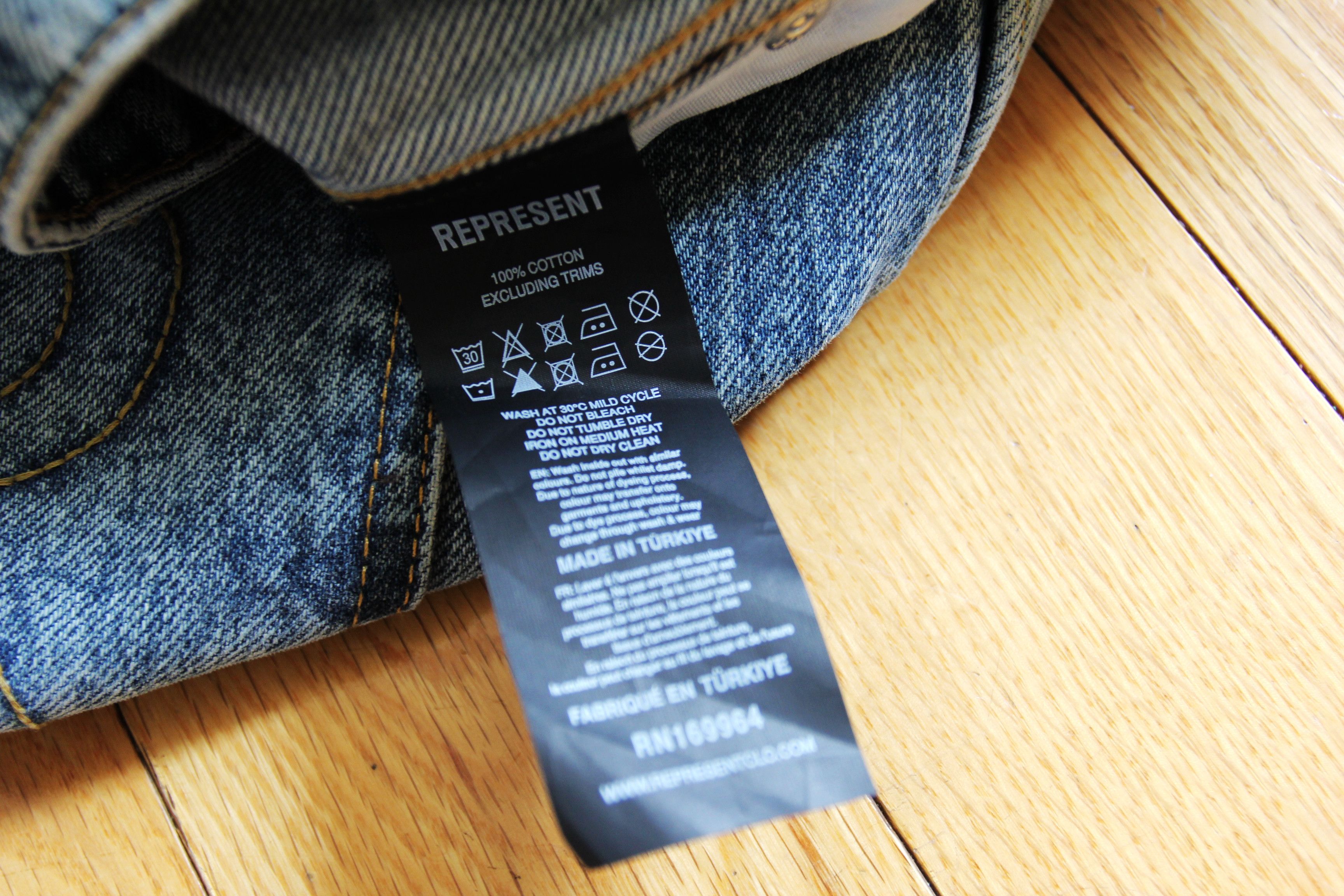 Represent Clo. BNWT SS25 REPRESENT R3 DISTRESSED BAGGY JEANS 30 Size US 30 / EU 46 - 9 Thumbnail