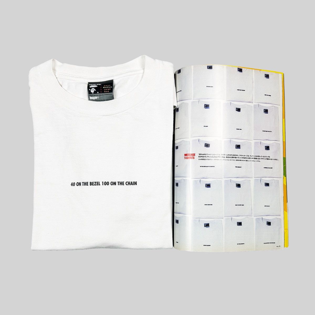 Bape Bape 40 On The Bezel Lyric Tee Size US M / EU 48-50 / 2 - 4 Thumbnail