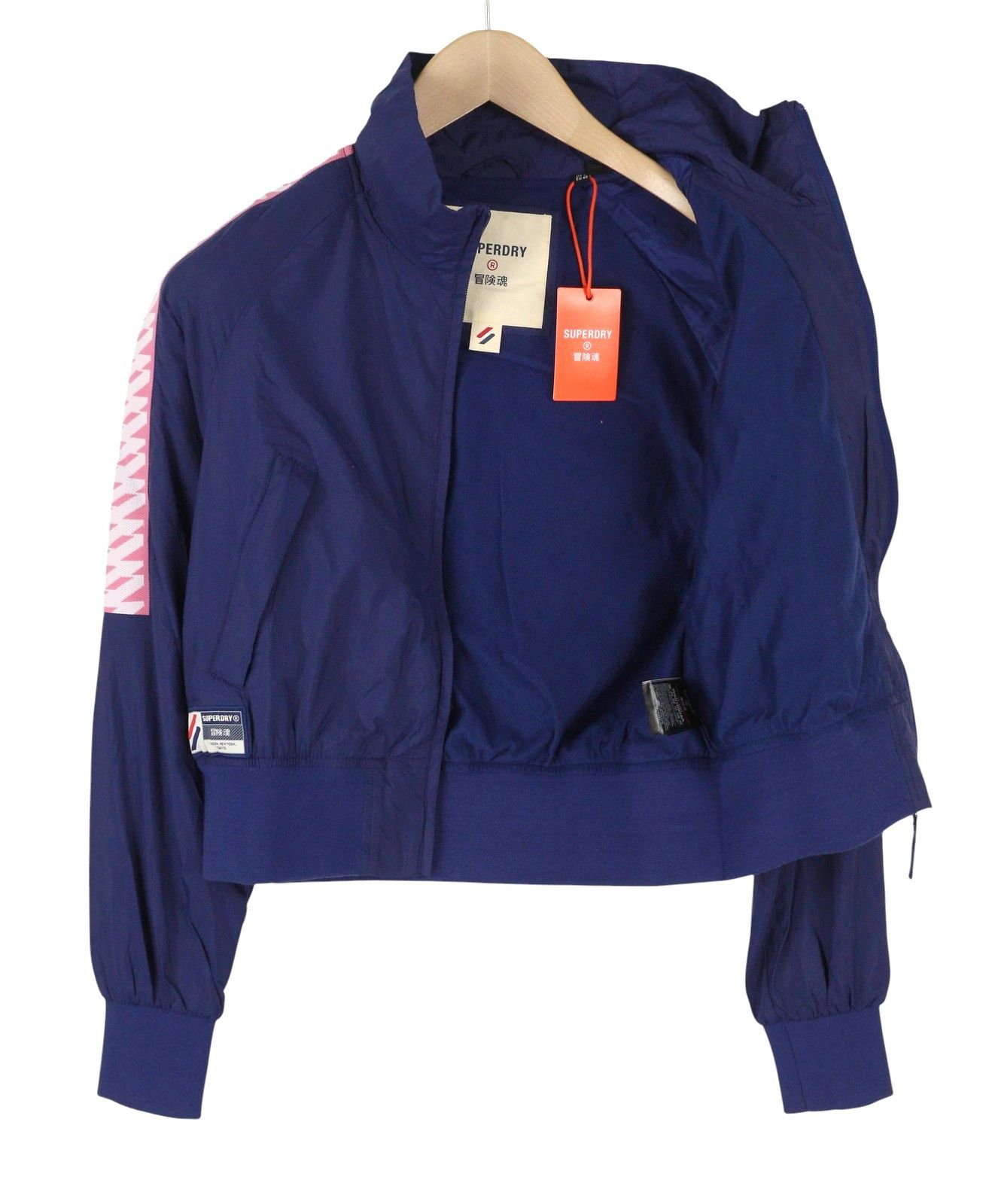 Superdry NON HOODED TRACK M Blue High Neck 87991 Size M / US 6-8 / IT 42-44 - 4 Thumbnail