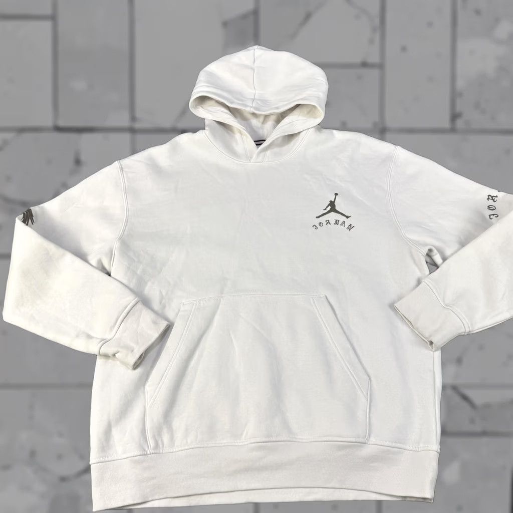 Jordan Brand Jordan Pullover Hoodie Mens Large White Artist Series Jumpman Graphic DX9706-030 Size US L / EU 52-54 / 3 - 1 Thumbnail