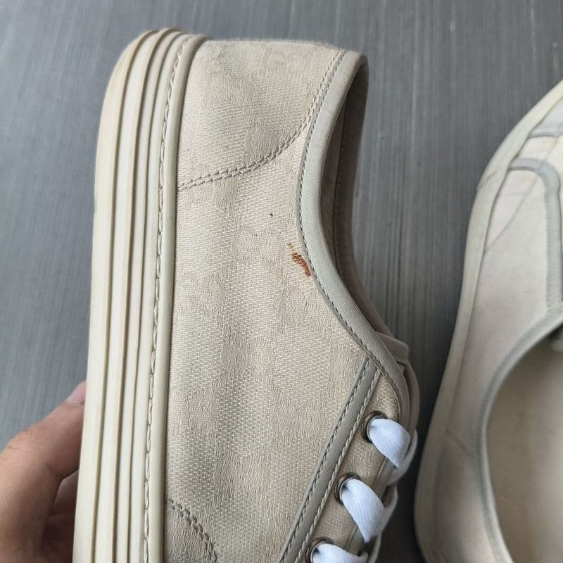 Gucci Gucci Casual White Sneakers for Men Size US 8.5 / EU 41-42 - 5 Thumbnail