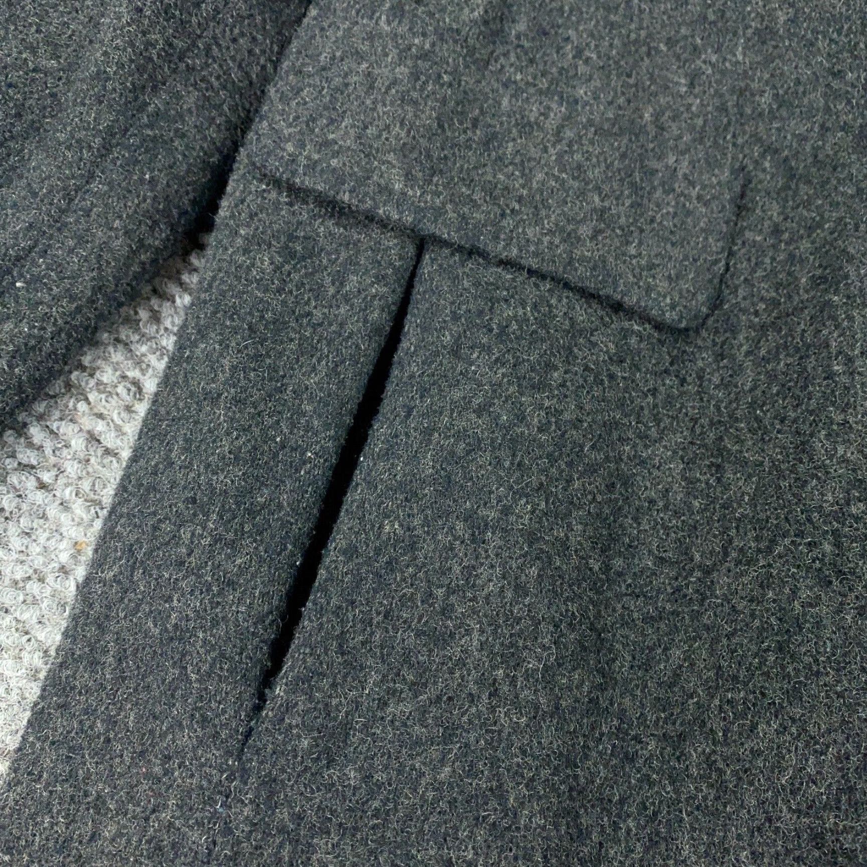 Mackintosh VINTAGE Mackintosh Coat Womens 12 Gray Wool Jacket Lined Velvet Collar Size XL / US 12-14 / IT 48-50 - 7 Thumbnail
