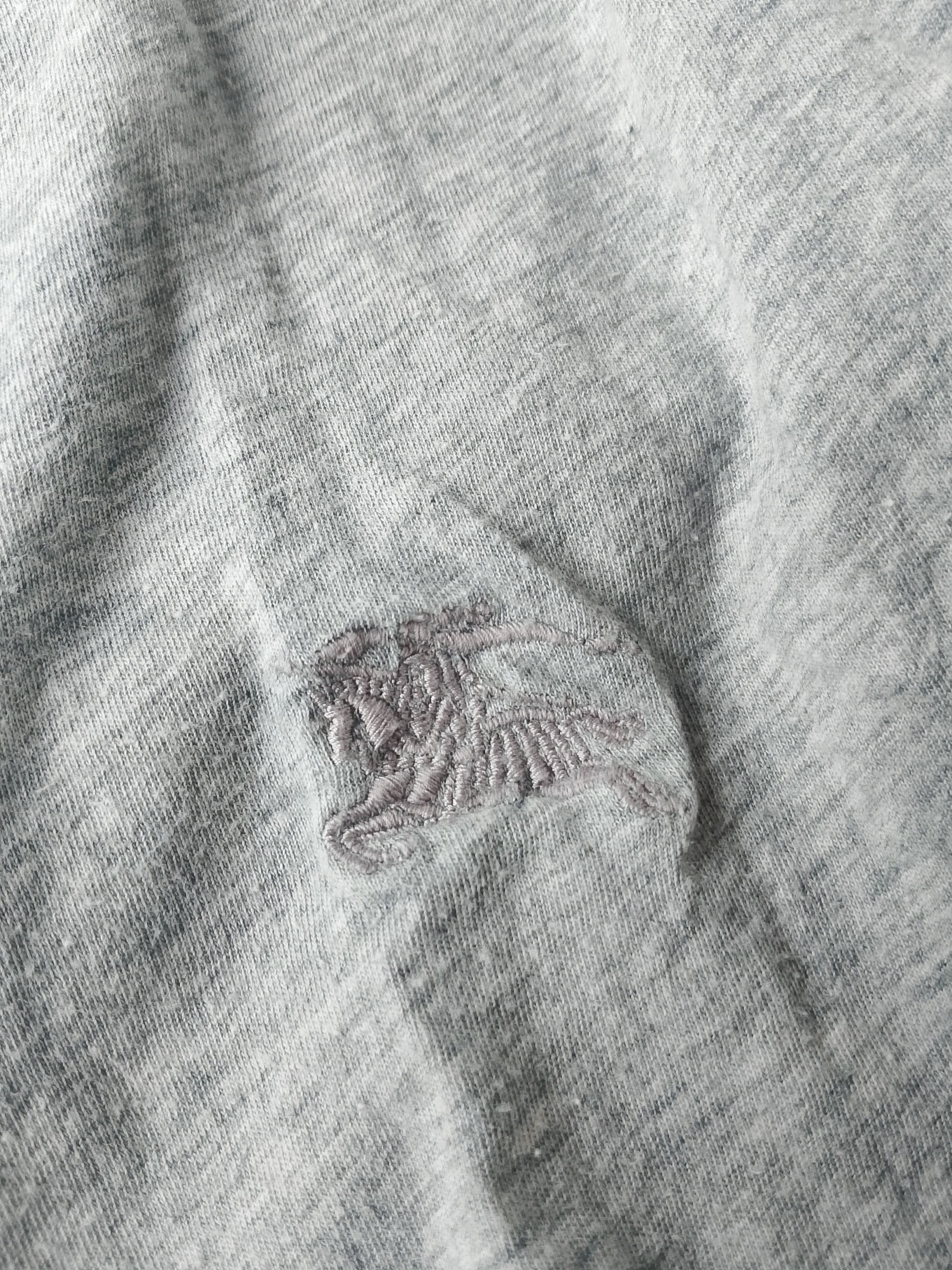 Burberry Burberry Grey Cotton Long Sleeve Henley Knight Embroidery Size US M / EU 48-50 / 2 - 5 Thumbnail