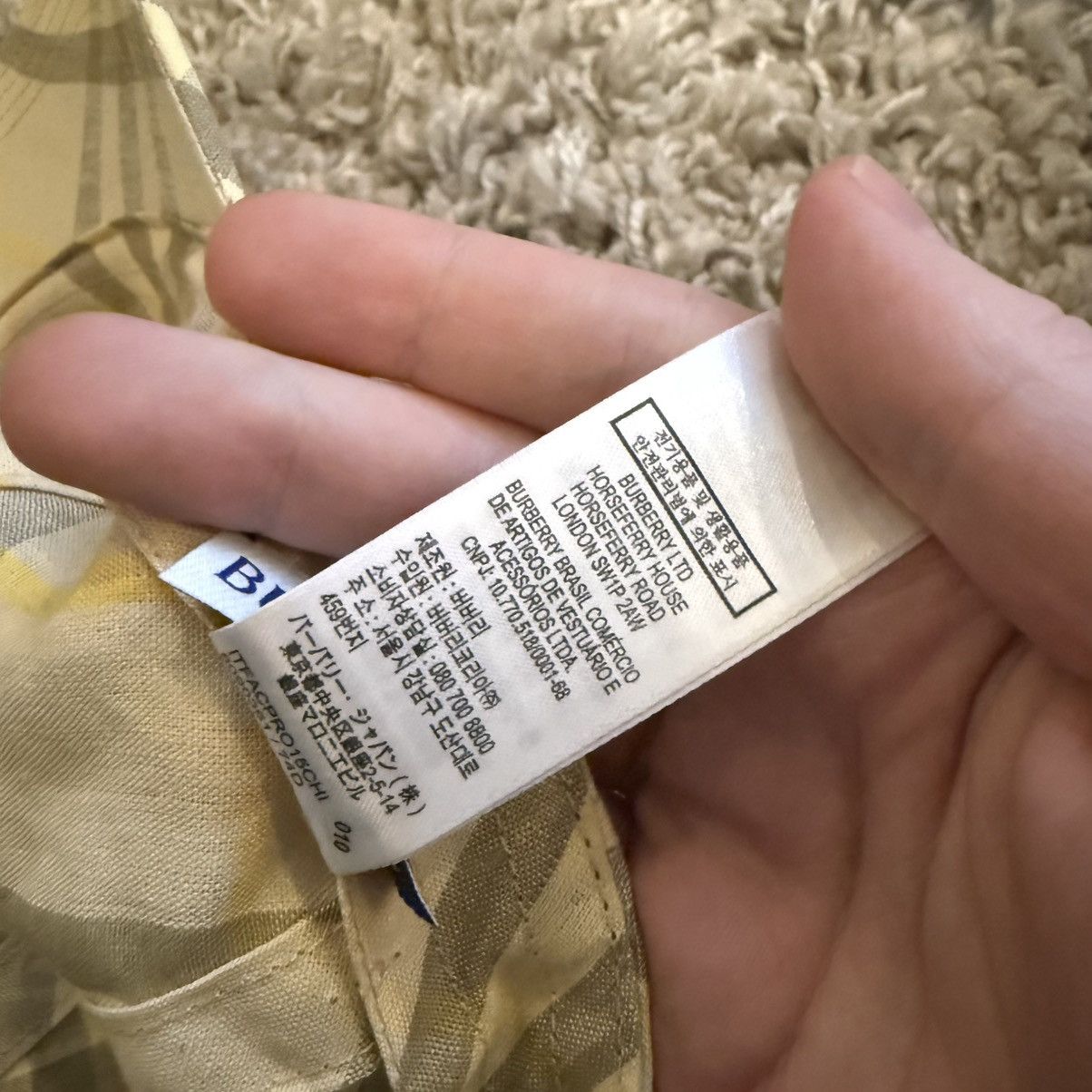 Burberry Burberry hat cap size S checked B logo baseball Size ONE SIZE - 5 Thumbnail