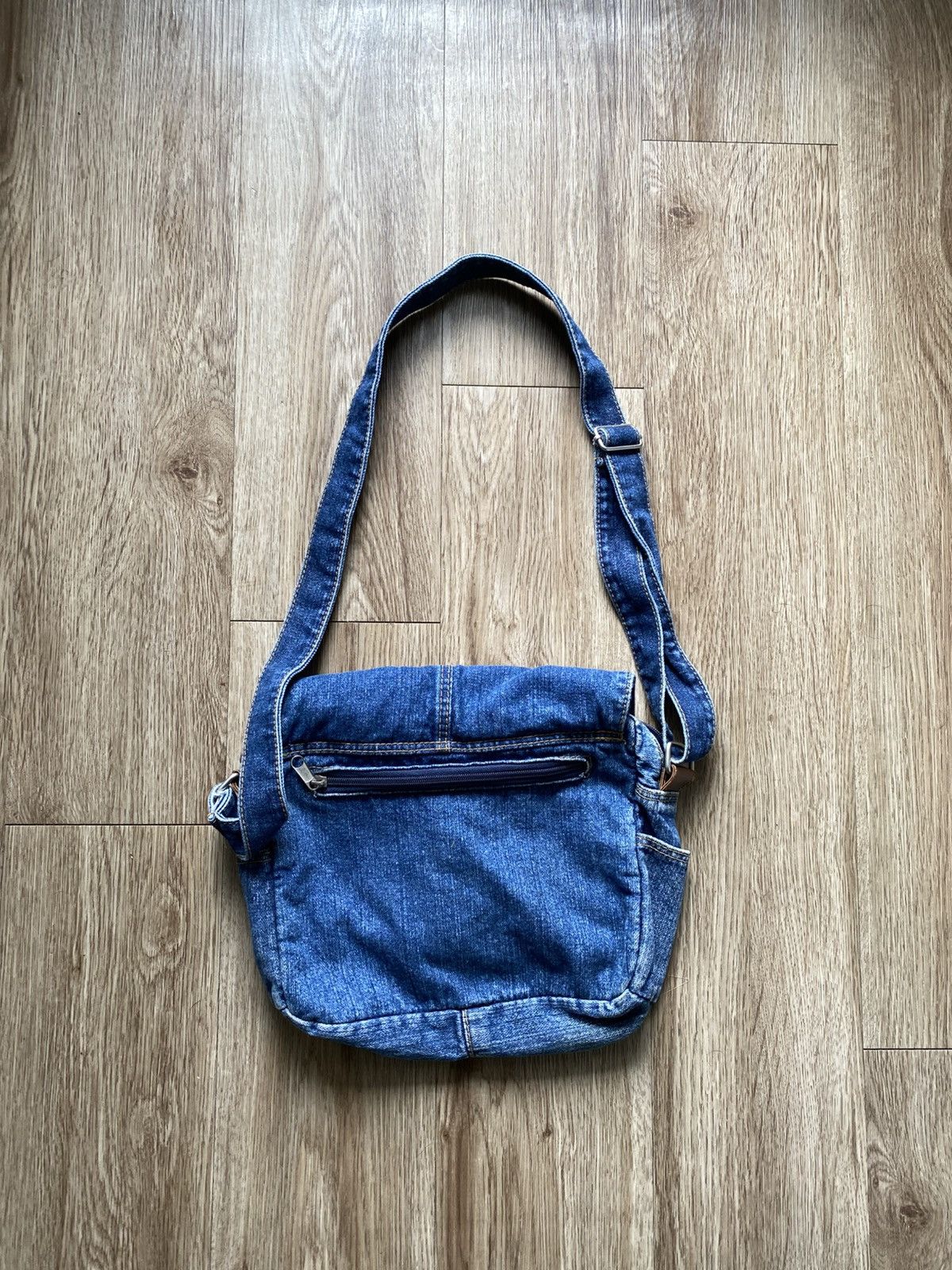 Vintage Vintage Western Blue Denim Shoulder Bag Size ONE SIZE - 6 Thumbnail