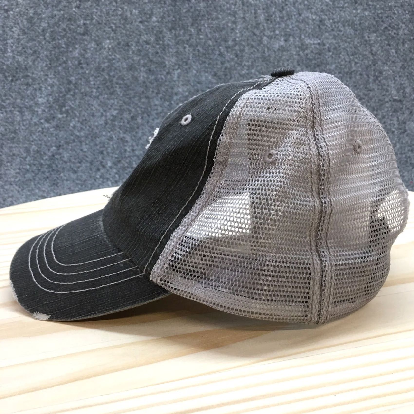 Logo 7 Minnesota Patch Trucker Hat Women Gray OS Adjustable Embroidered Logo Size ONE SIZE - 5 Thumbnail