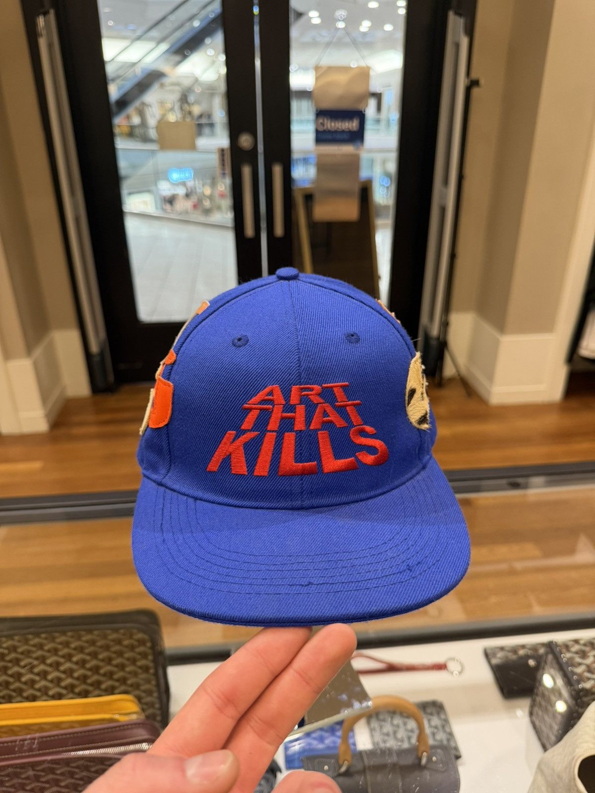 Gallery Dept. Gallery Dept. “Art That Kills” G Patch Fitted Hat - Blue Size ONE SIZE - 1 Thumbnail