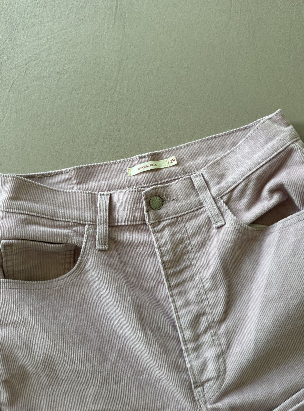 Levi's Levi’s Bell Bottom Corduroy Ribcage Jeans Size 29" - 3 Thumbnail