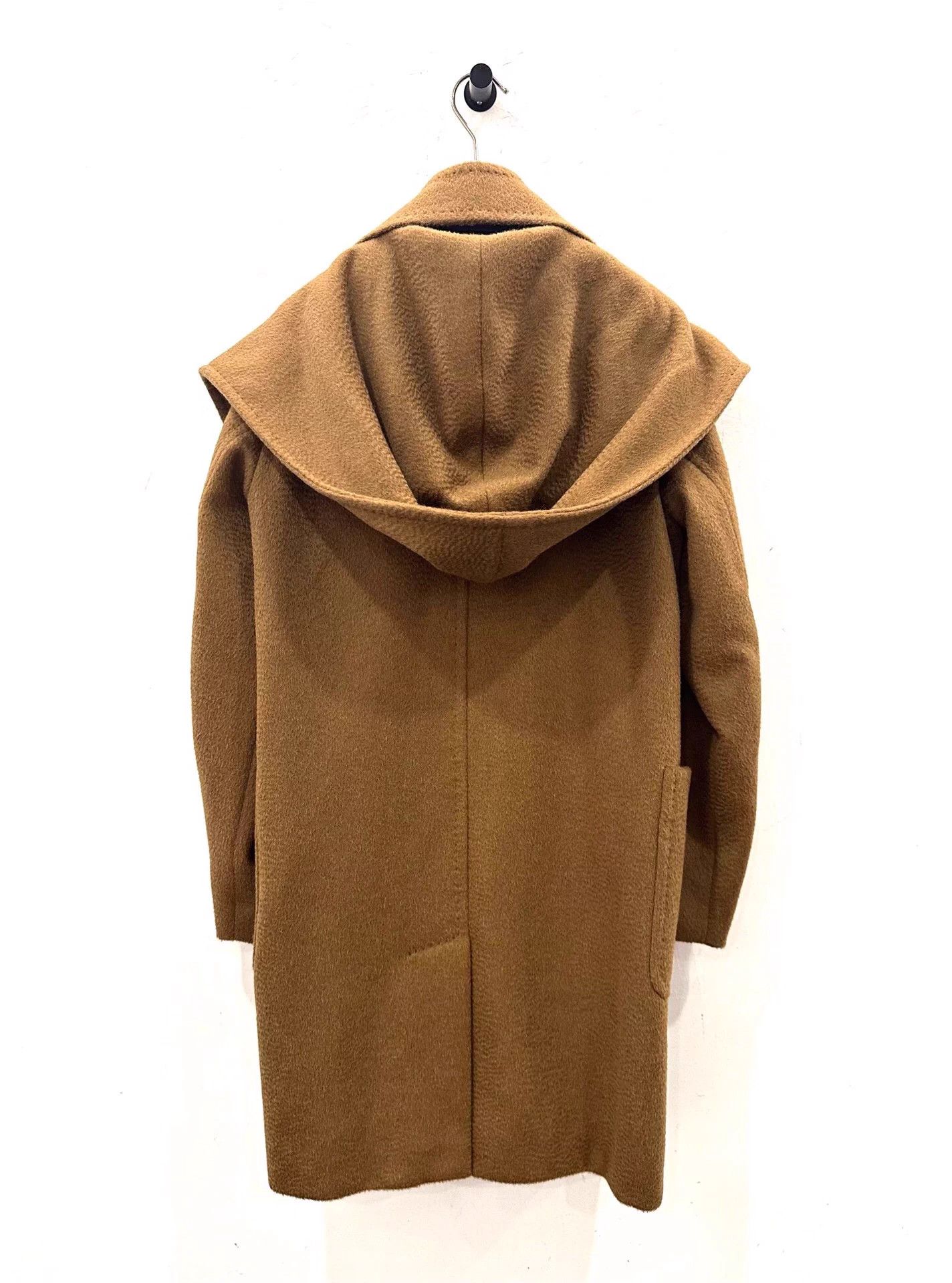 Max Mara MaxMara Railto Women's Camel Hair Hooded Gown 32 Size XXS / US 00 / IT 34 - 3 Thumbnail