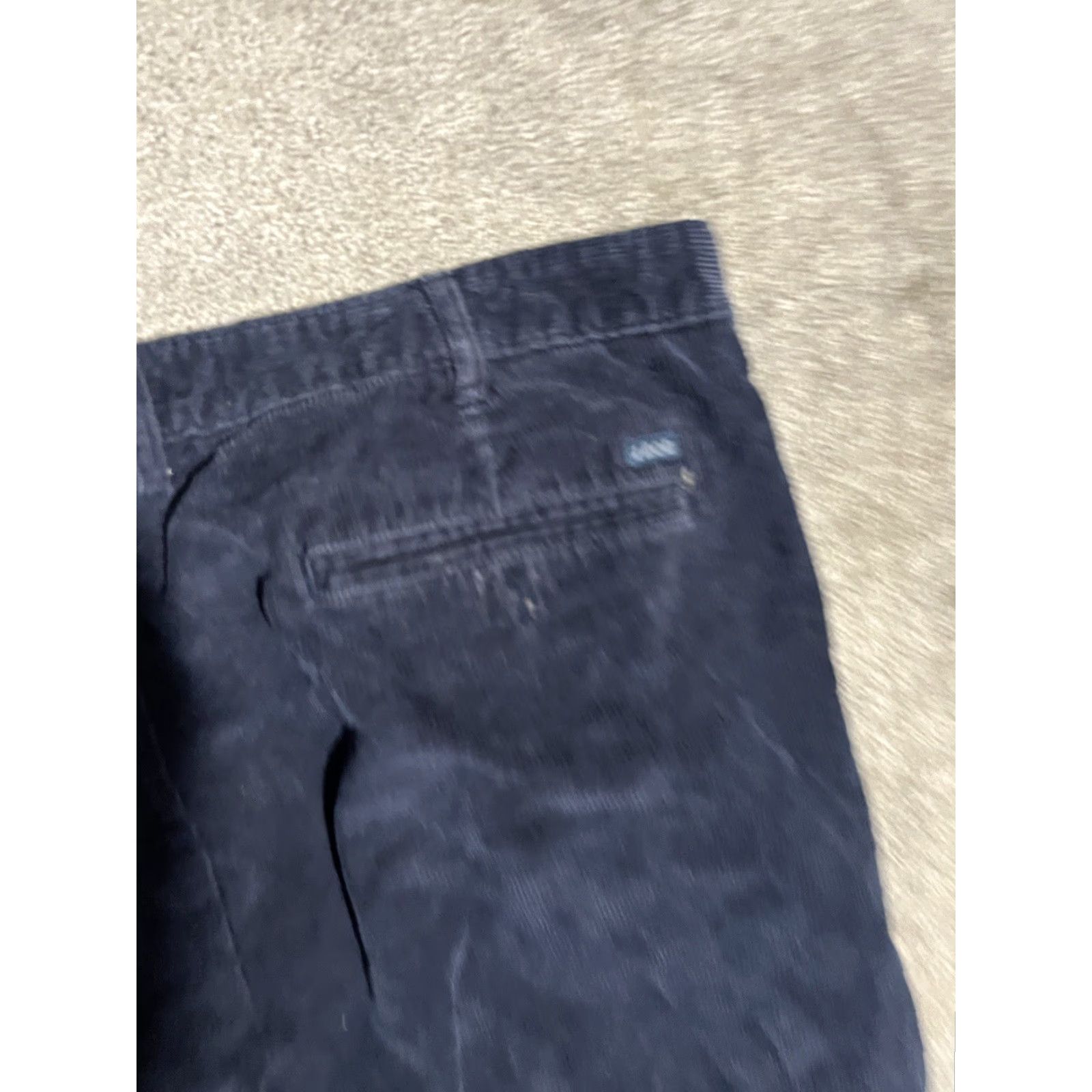 Izod IZOD Navy Blue Corduroy Straight Fit Casual Pants Men’s 42x30 Cotton Flat Front Size US 42 / EU 58 - 3 Thumbnail