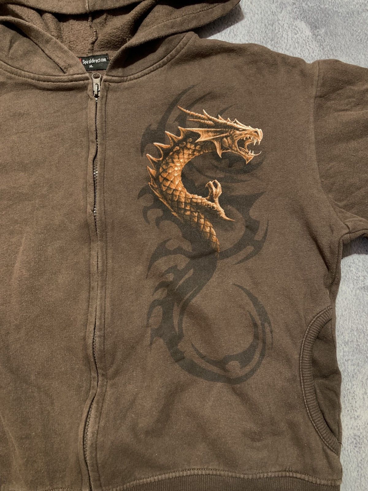 Japanese Brand × Vintage Vintage Y2K Japanese Dragon big logo zip hoodie unisex Size US M / EU 48-50 / 2 - 6 Thumbnail
