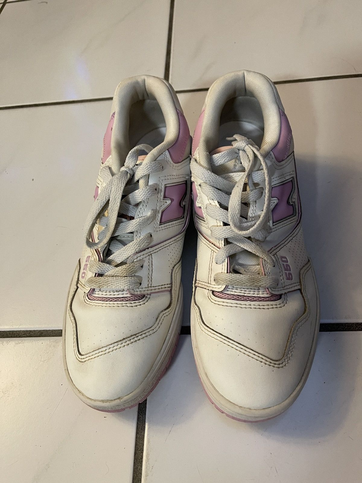 New Balance NEW BALANCE 550 White Lilac Bubble Gum Pink Women's Shoes Size US 9.5 / IT 39.5 - 4 Thumbnail