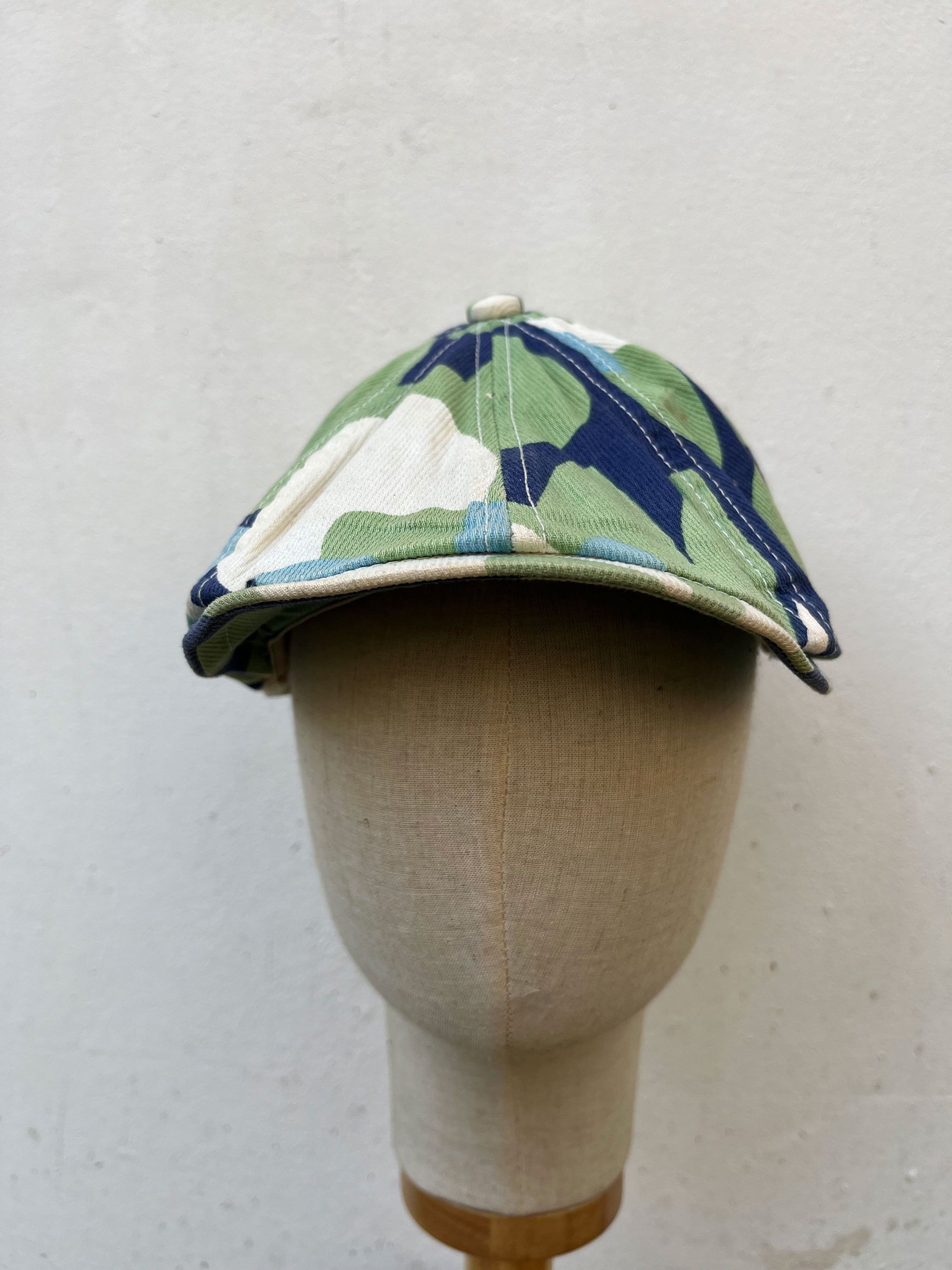 Arts & Science × Denime Denime Japan Hand Print Flat Cap Hawaii Hawaiian Size ONE SIZE - 1 Thumbnail