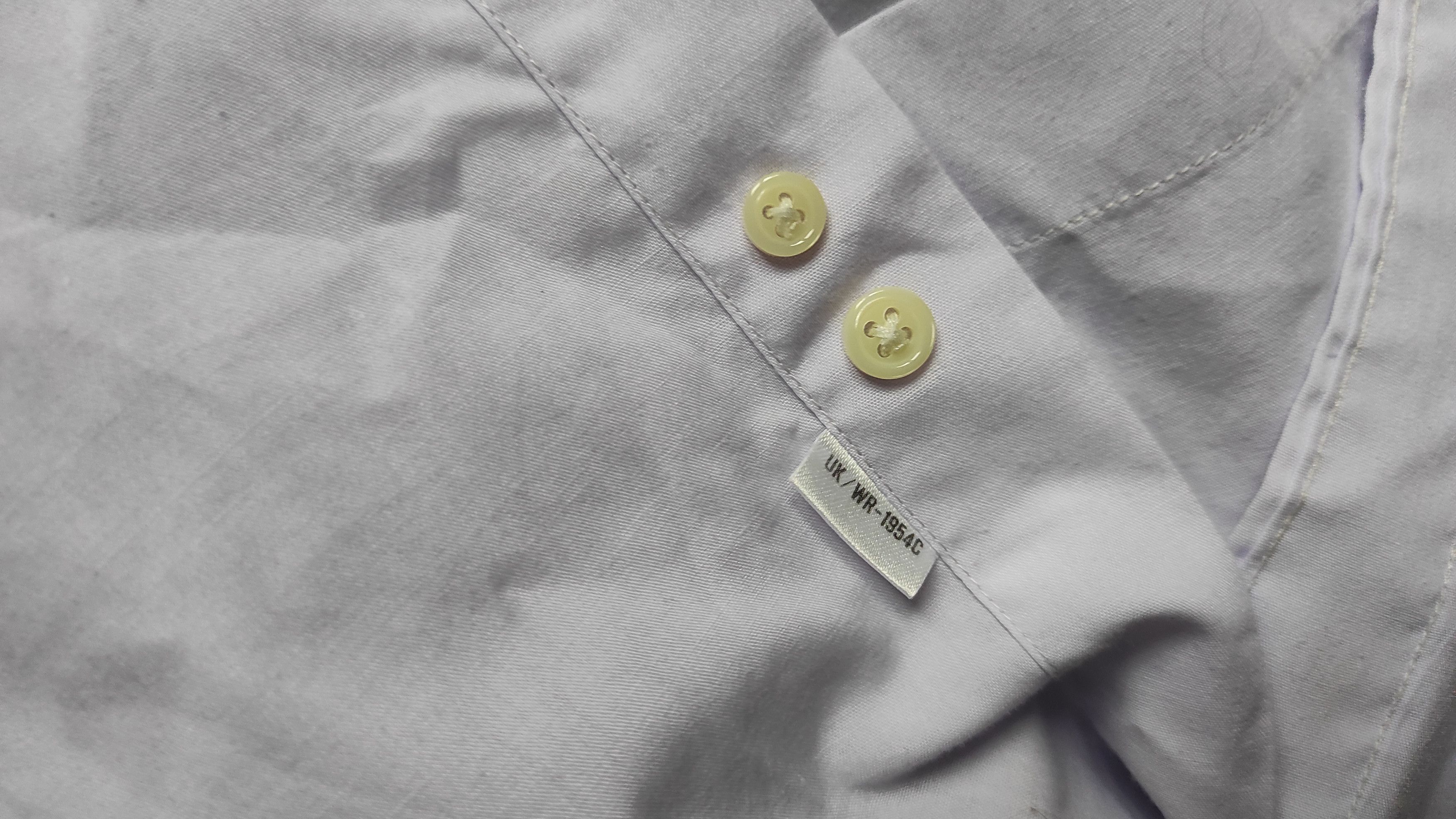 Yves Saint Laurent Vintage white/lavender YSL button up shirt Size US L / EU 52-54 / 3 - 6 Thumbnail