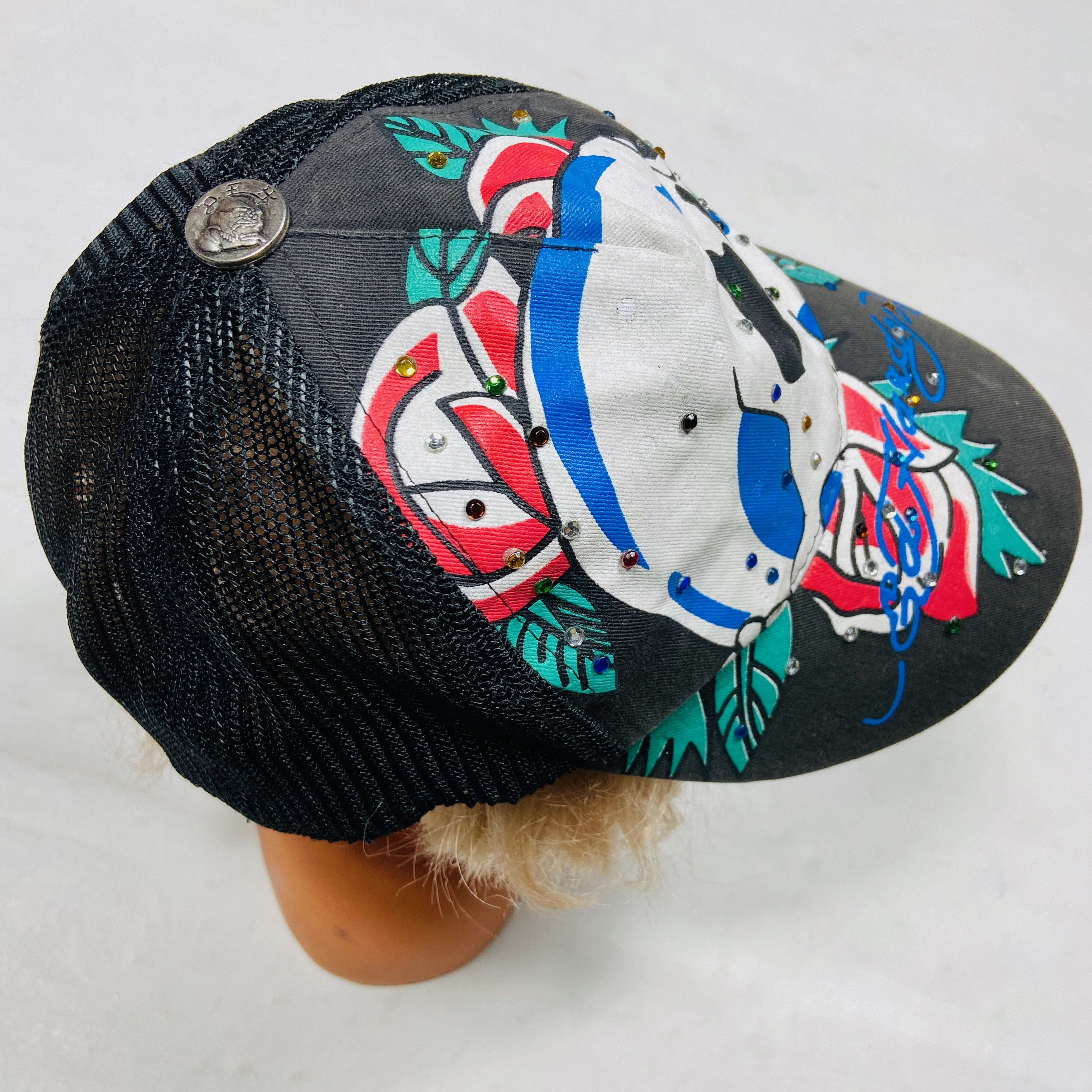 Christian Audigier ED HARDY CHRISTIAN AUDIGIER FADED VINTAGE SKULL CAP - № 4126 Size ONE SIZE - 6 Thumbnail