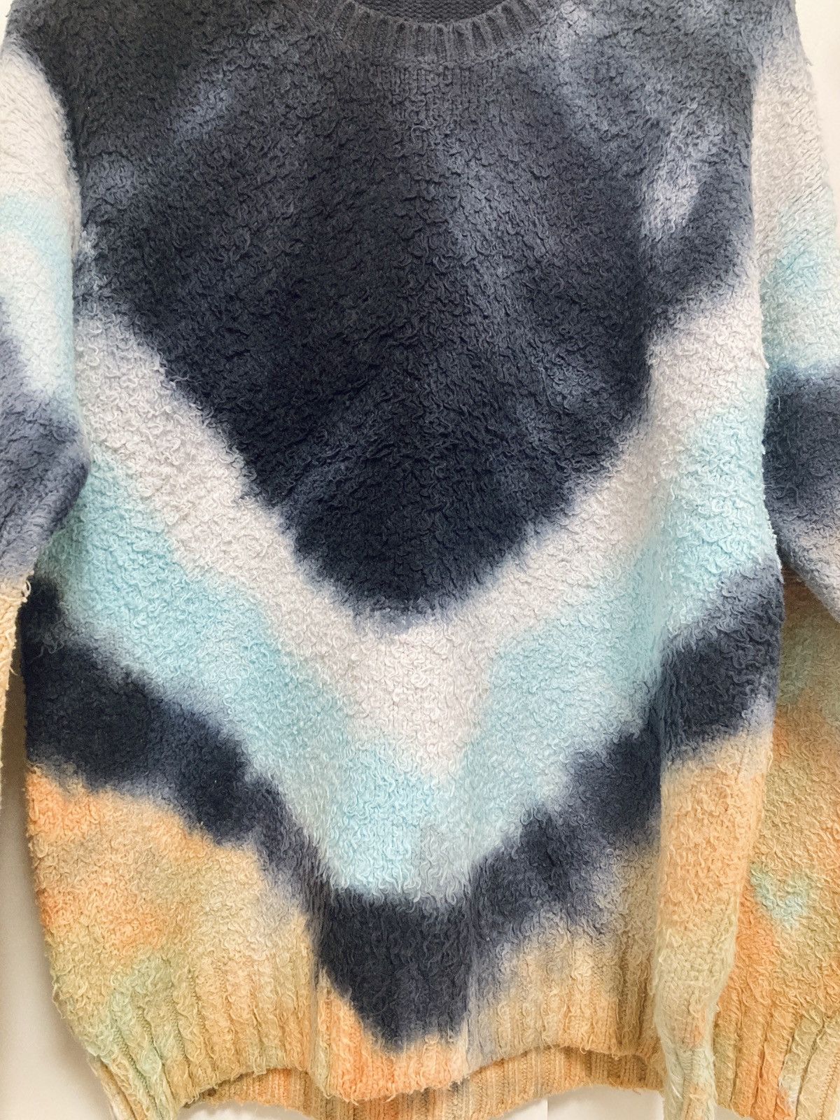 Celine CELINE BY HEDI SLIMANE 21SS OVERSIZE Tie-Dye Brushed Sweater Size US XS / EU 42 / 0 - 7 Thumbnail