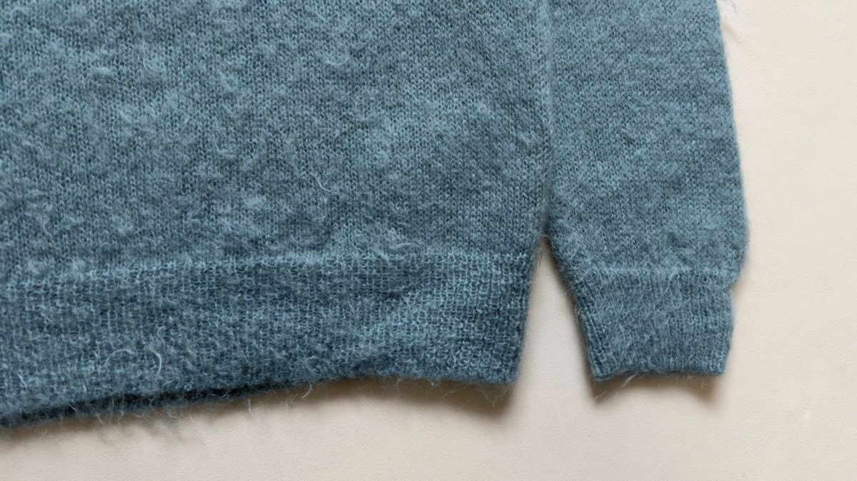 Auralee Crystal Blue Brushed Mohair Sweater Size US L / EU 52-54 / 3 - 7 Thumbnail