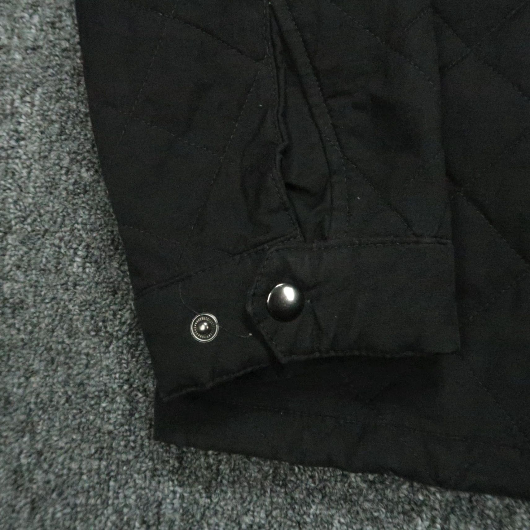 J.Crew J Crew Jacket Mens Medium Black Corduroy Collar Quilted Full Zip Lined Size US M / EU 48-50 / 2 - 4 Thumbnail