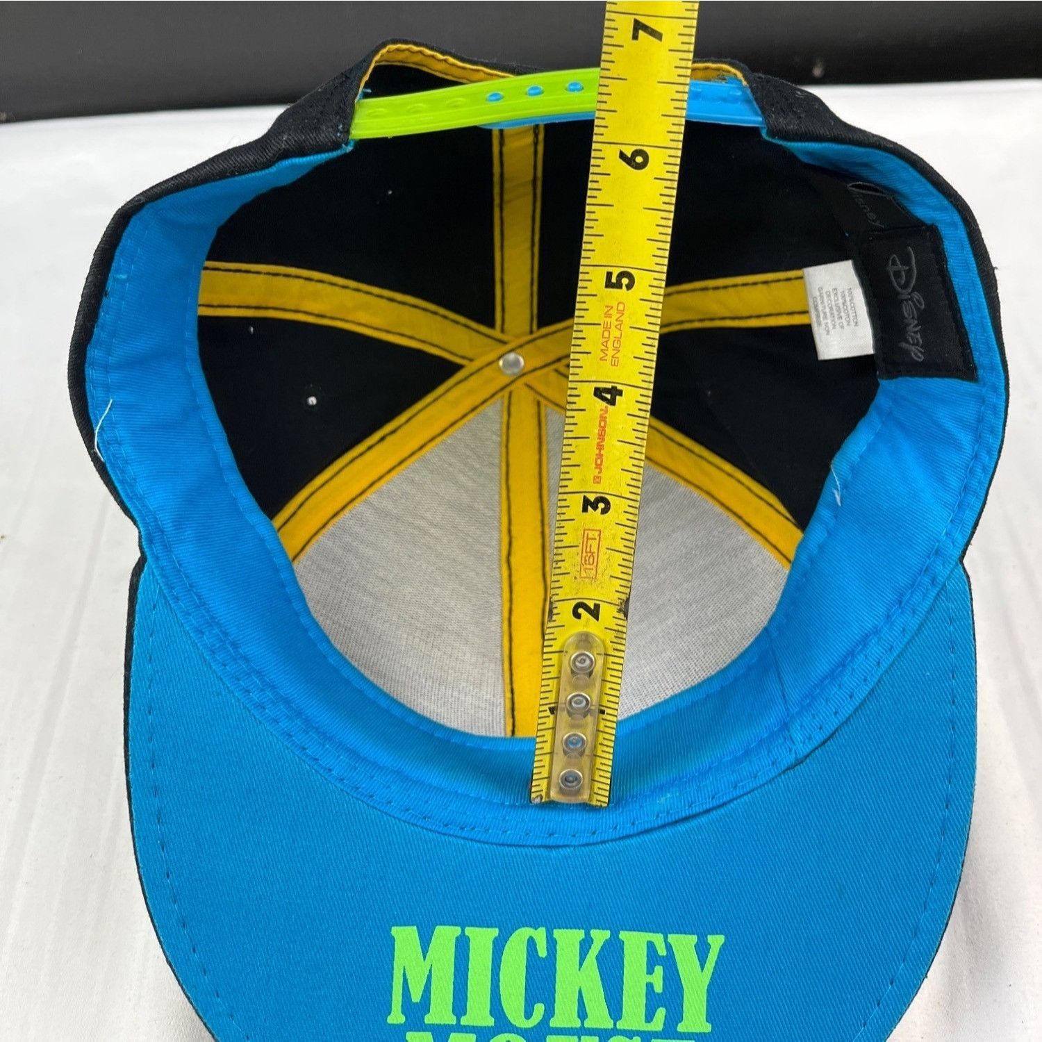 Disney Disney Unisex Black/Neon Mickey Mouse Hat/Cap SKU 4315 Size ONE SIZE - 8 Thumbnail