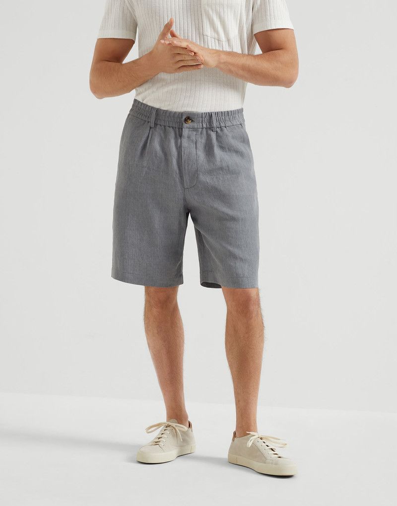 Brunello Cucinelli o1la1rc1a0326 Bermuda Shorts in Grey Size US 36 / EU 52 - 1 Thumbnail