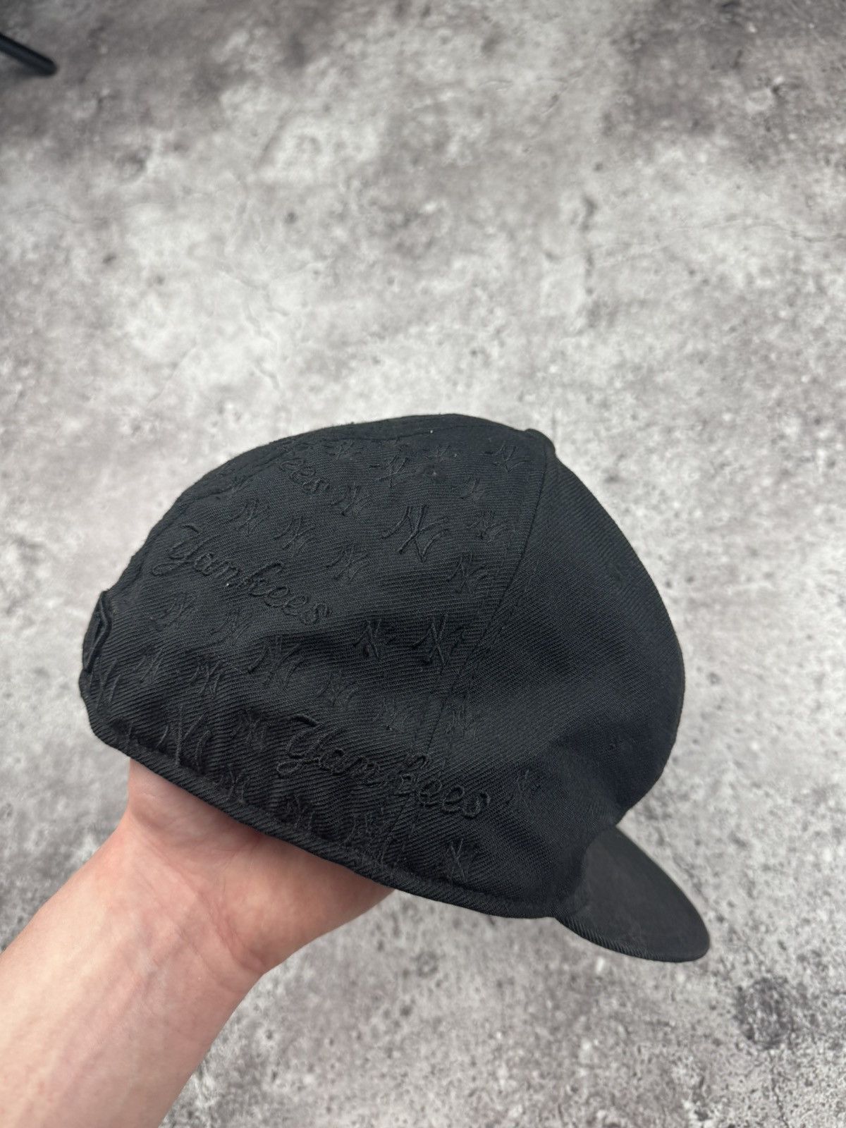 New York Yankees New Era NYC Yankees Black Monogram Vintage Cap Rap sk8 Size ONE SIZE - 5 Thumbnail