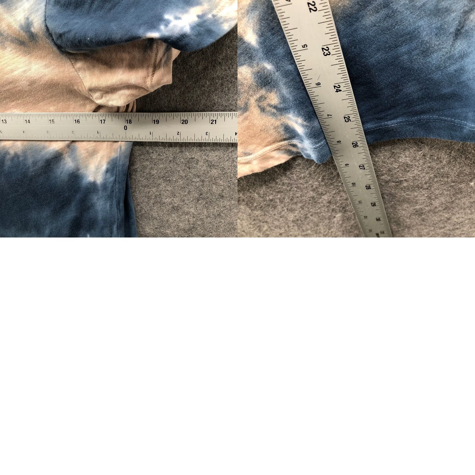 Lucky Brand Lucky Brand Tie Dye T-Shirt Womens M Blue Peach Short Sleeve Crewneck Cotton Size M / US 6-8 / IT 42-44 - 8 Thumbnail