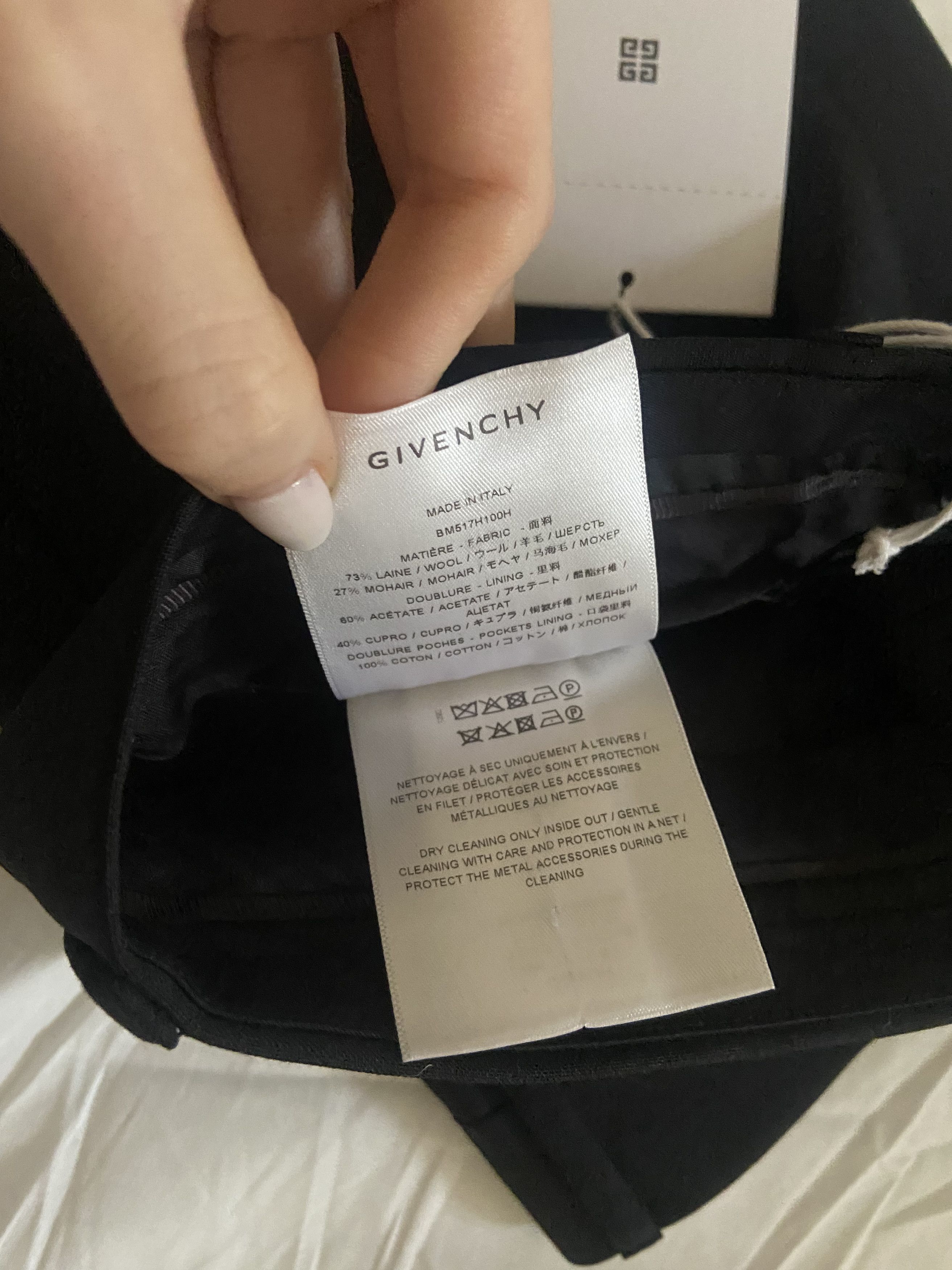 Givenchy Givenchy Black Classic-Fit Trousers Size US 34 / EU 50 - 10 Thumbnail