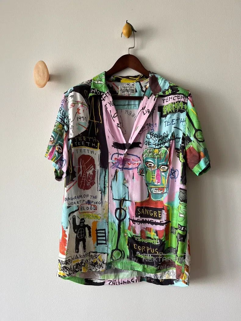 Wacko Maria Wacko Maria Hawaii short-sleeved shirt pink green Size US L / EU 52-54 / 3 - 1 Thumbnail