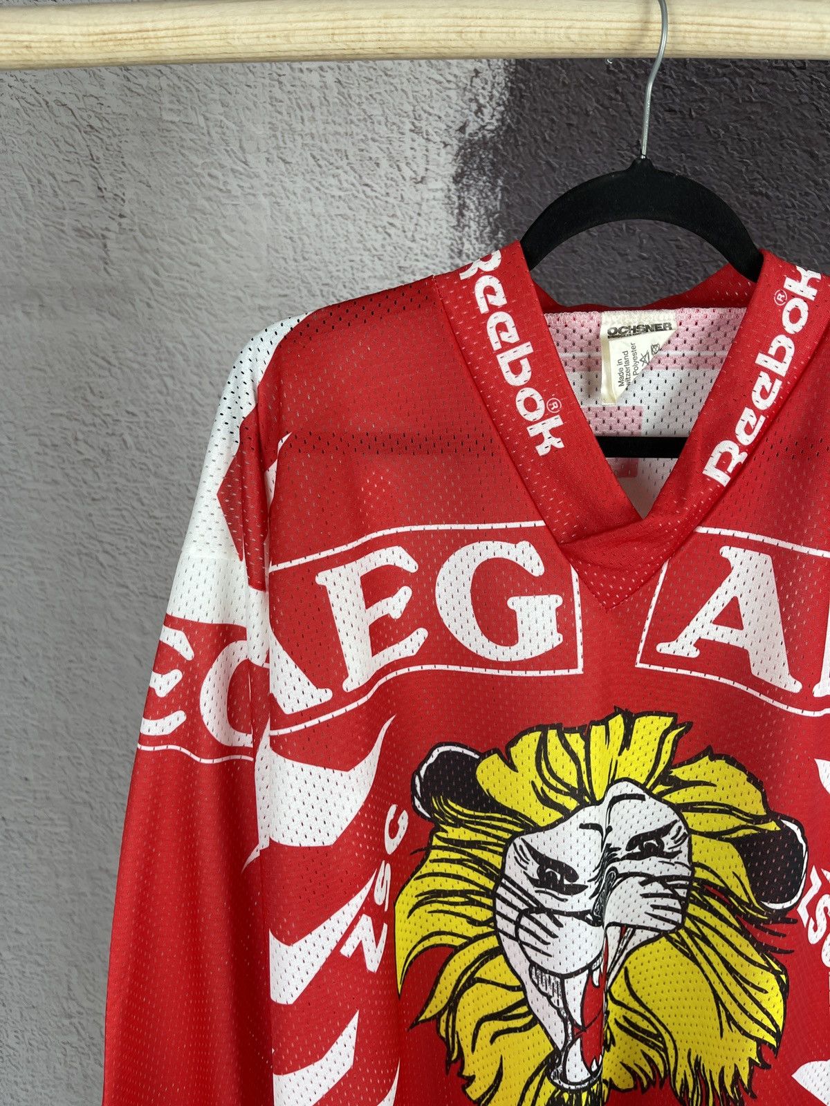NHL Vintage 1994/96 ZSC Lions Zurich Ice Hockey JERSEY Reebok Size US M / EU 48-50 / 2 - 4 Thumbnail