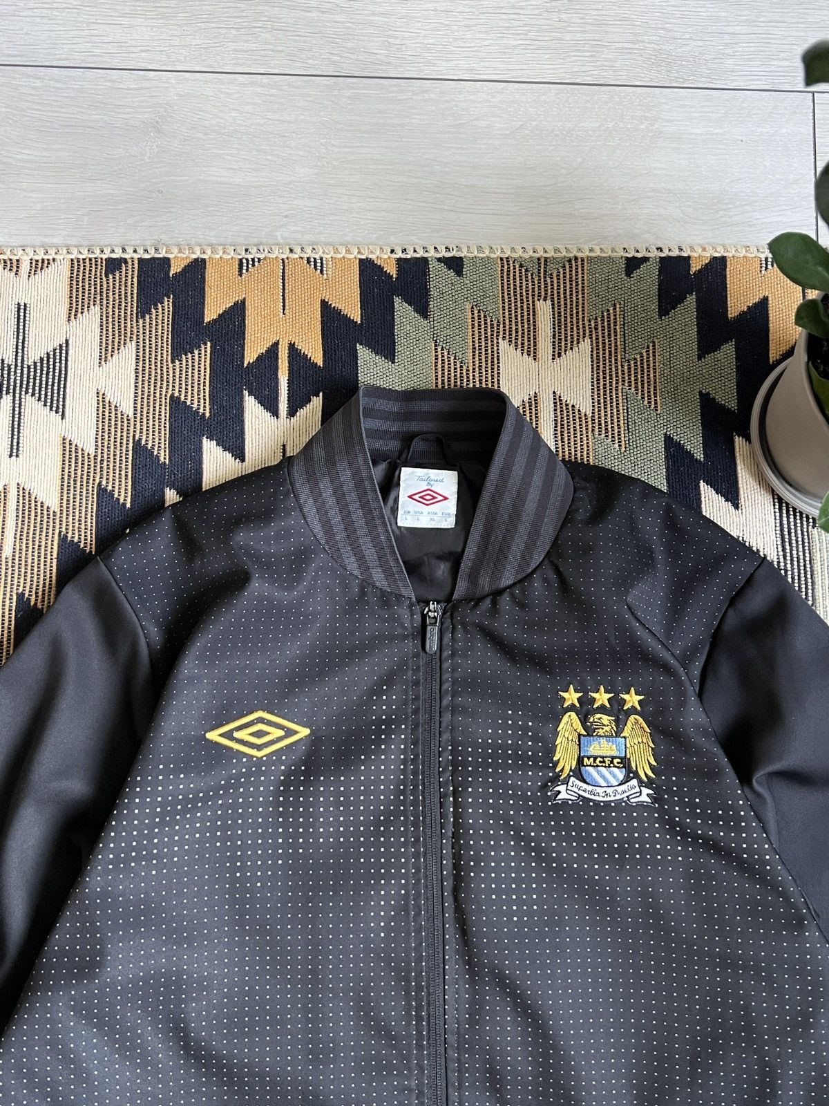 Umbro × Vintage Vintage Umbro Manchester City Soccer Bomber Jacket Size US L / EU 52-54 / 3 - 8 Thumbnail