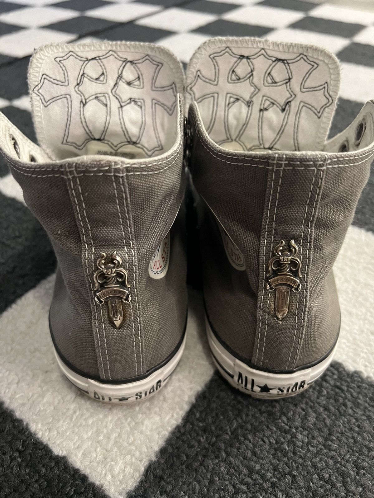Chrome Hearts Chrome Hearts Converse All Star High Size US 7 / EU 40 - 9 Thumbnail
