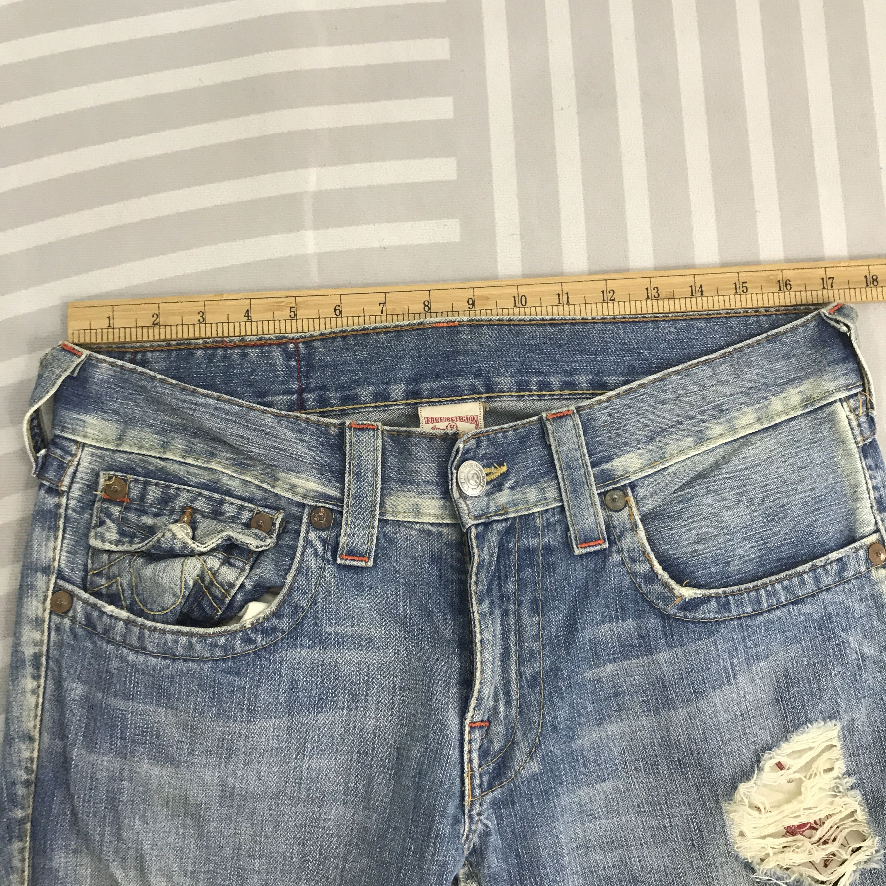 Japanese Brand Vintage True religon Distressed Distressed Denim Size US 34 / EU 50 - 8 Thumbnail