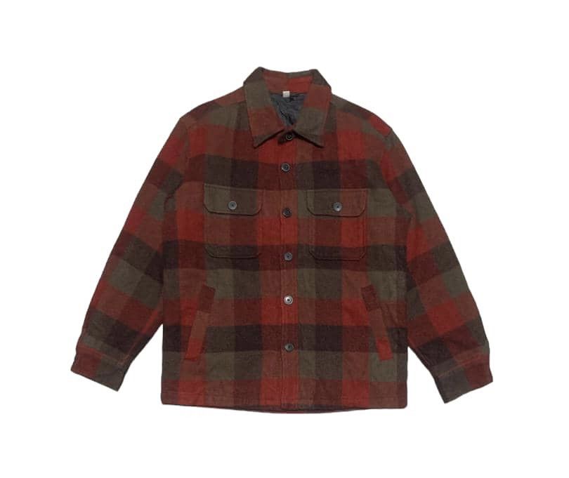 Uniqlo Vintage Uniqlo Wool Flannel Shirt Jacket Size US M / EU 48-50 / 2 - 1 Thumbnail