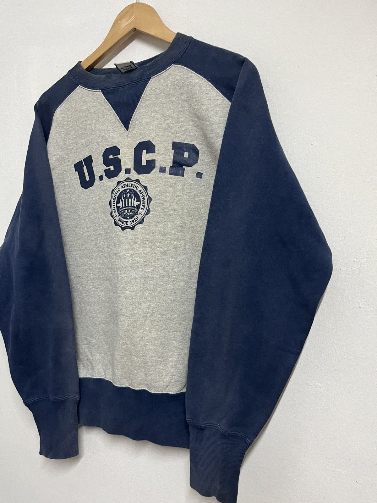Beams Japan × Champion 💥Steal💥 Vintage CHAMPION by Jaspo USSP Pullover Sweatshirts Size US L / EU 52-54 / 3 - 3 Thumbnail