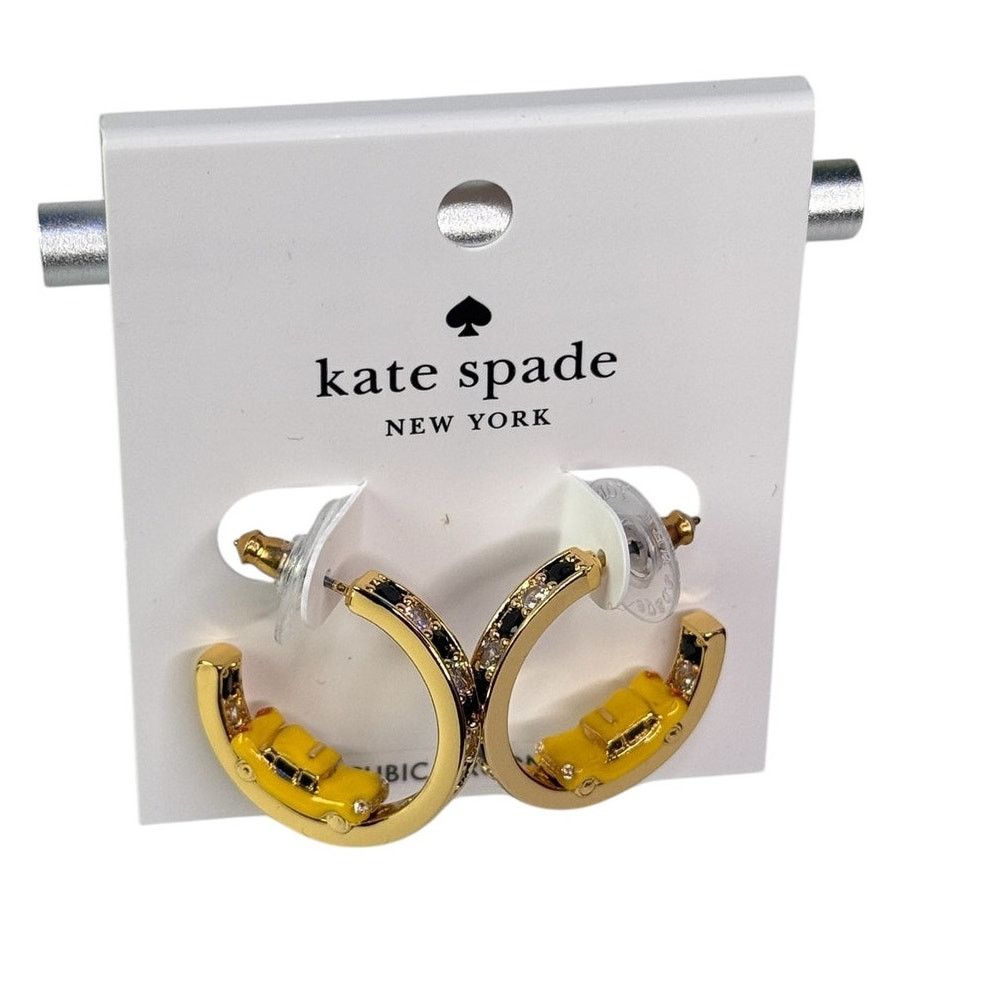 Kate Spade Kate Spade Hit The City Taxi Hoops Earrings Size ONE SIZE - 1 Thumbnail