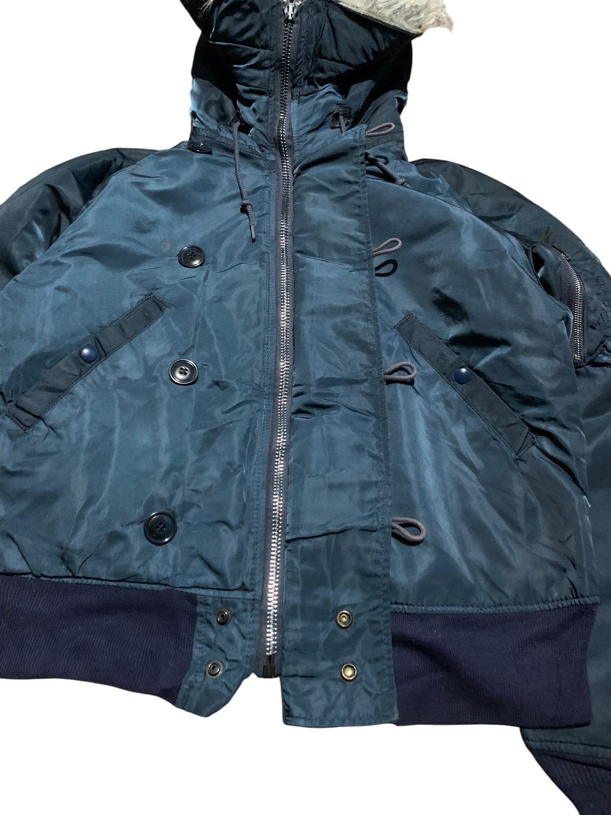 If Six Was Nine Vintage Alpha industries N2B fur bomber jacket hoodie Size US M / EU 48-50 / 2 - 8 Thumbnail