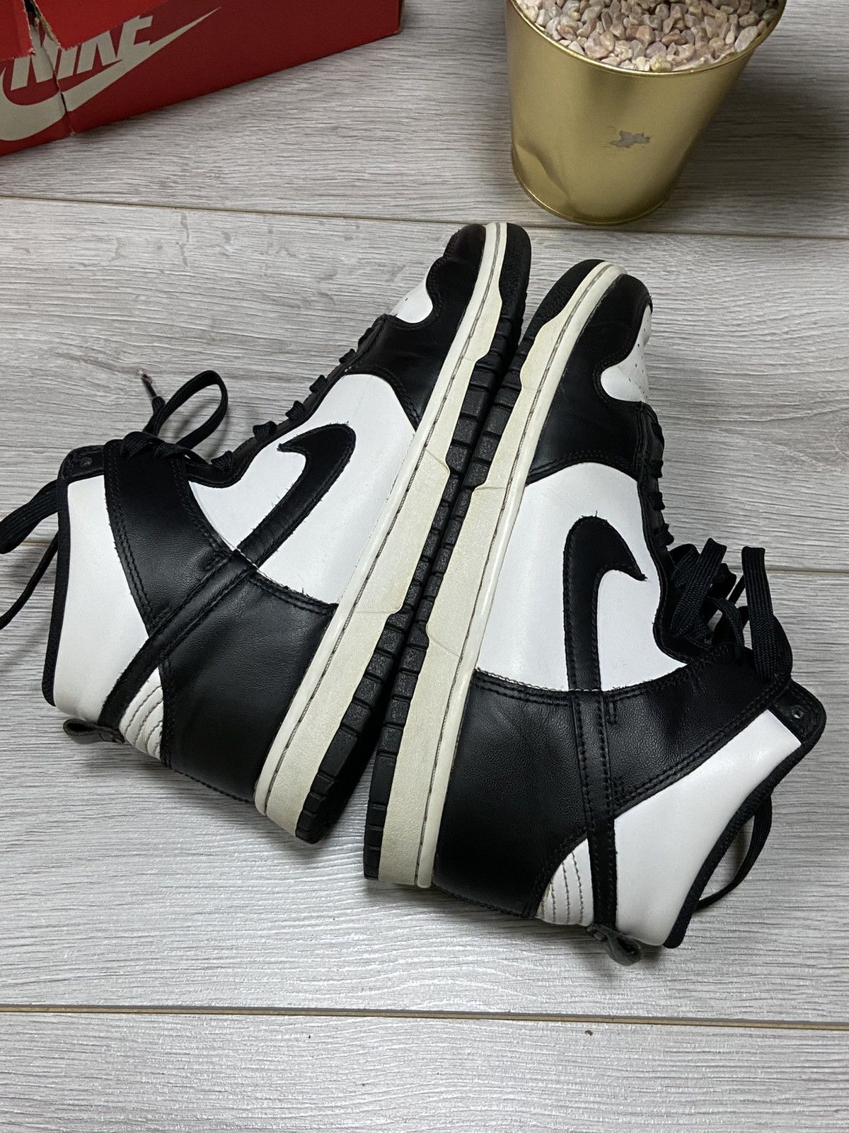 Nike Nike dunk retro black white high with box Size US 8.5 / EU 41-42 - 14 Thumbnail