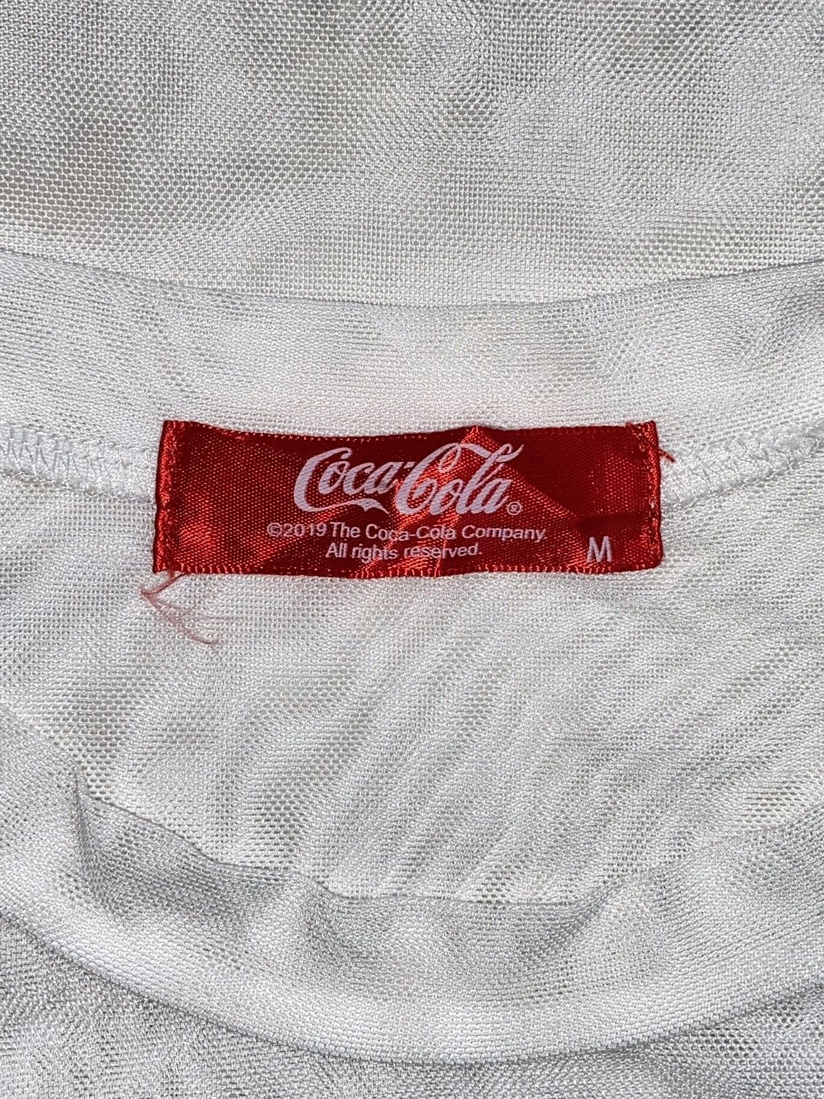 Coca Cola COCA COLA White Mesh T-shirt Size US M / EU 48-50 / 2 - 11 Thumbnail