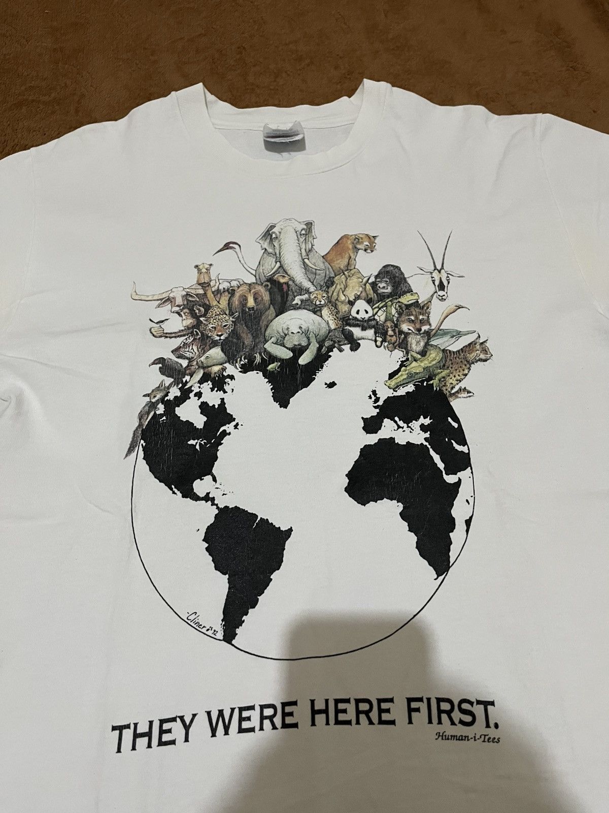 Hanes Human i tees 1992 by Hanes vintage Size US M / EU 48-50 / 2 - 3 Thumbnail