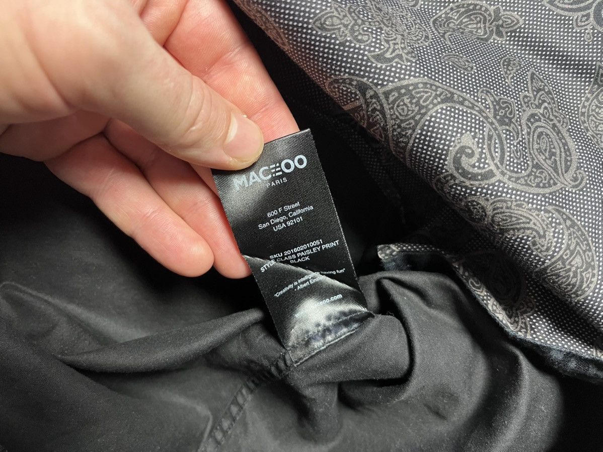 Maceoo Maceoo shirt style class paisley print black size Medium Size US M / EU 48-50 / 2 - 5 Thumbnail