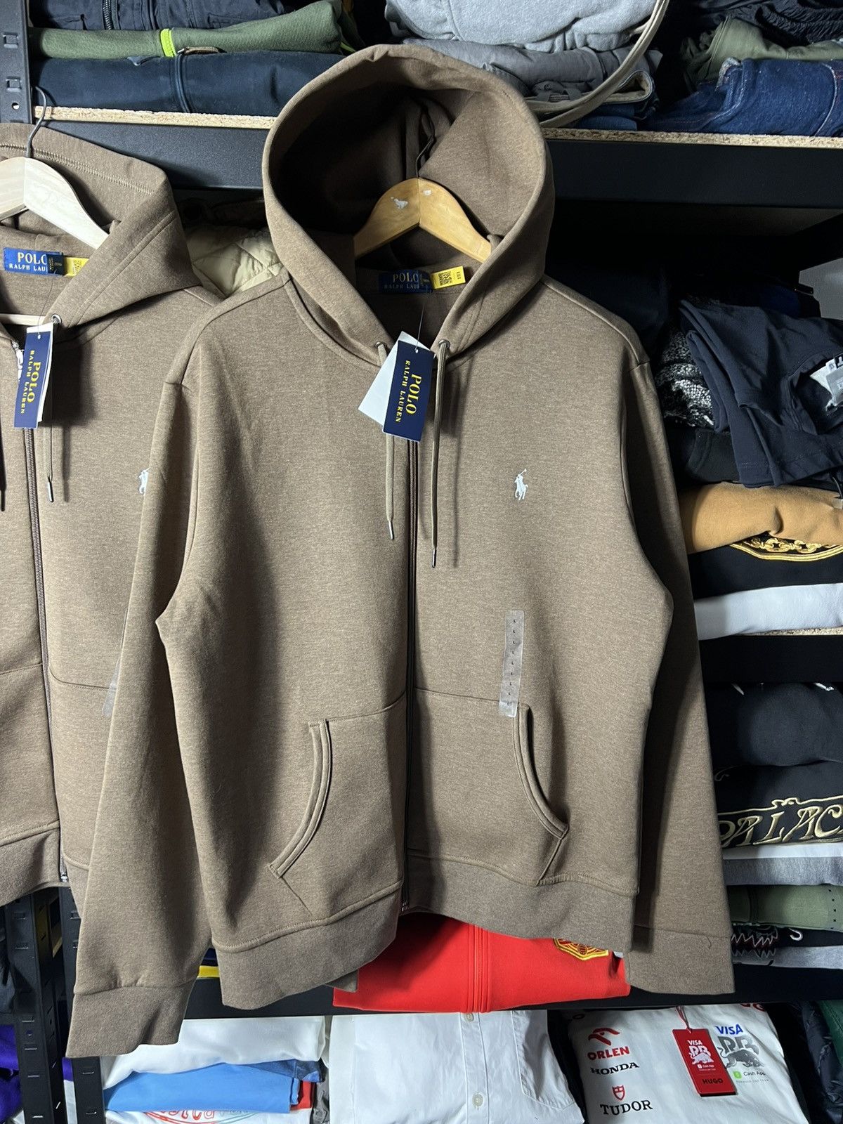 Polo Ralph Lauren 🔥 Polo Ralph Lauren Full Zip Hoodie Brown Up Sweatshirt Size US M / EU 48-50 / 2 - 1 Thumbnail