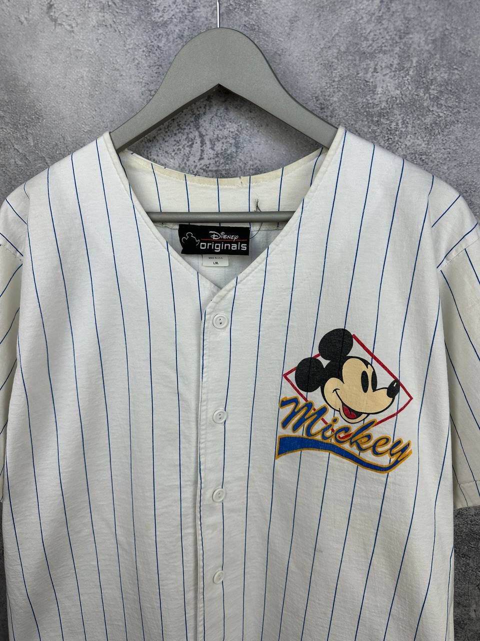 Disney Mickey Sport Baseball T-Shirt Jersey Made in USA 90s