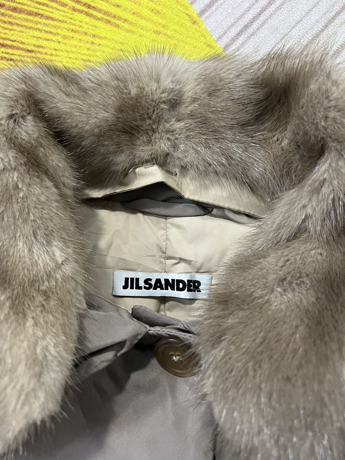 Designer × Jil Sander 💥 RARE JIL SANDER FUR COLLAR Size US S / EU 44-46 / 1 - 14 Thumbnail