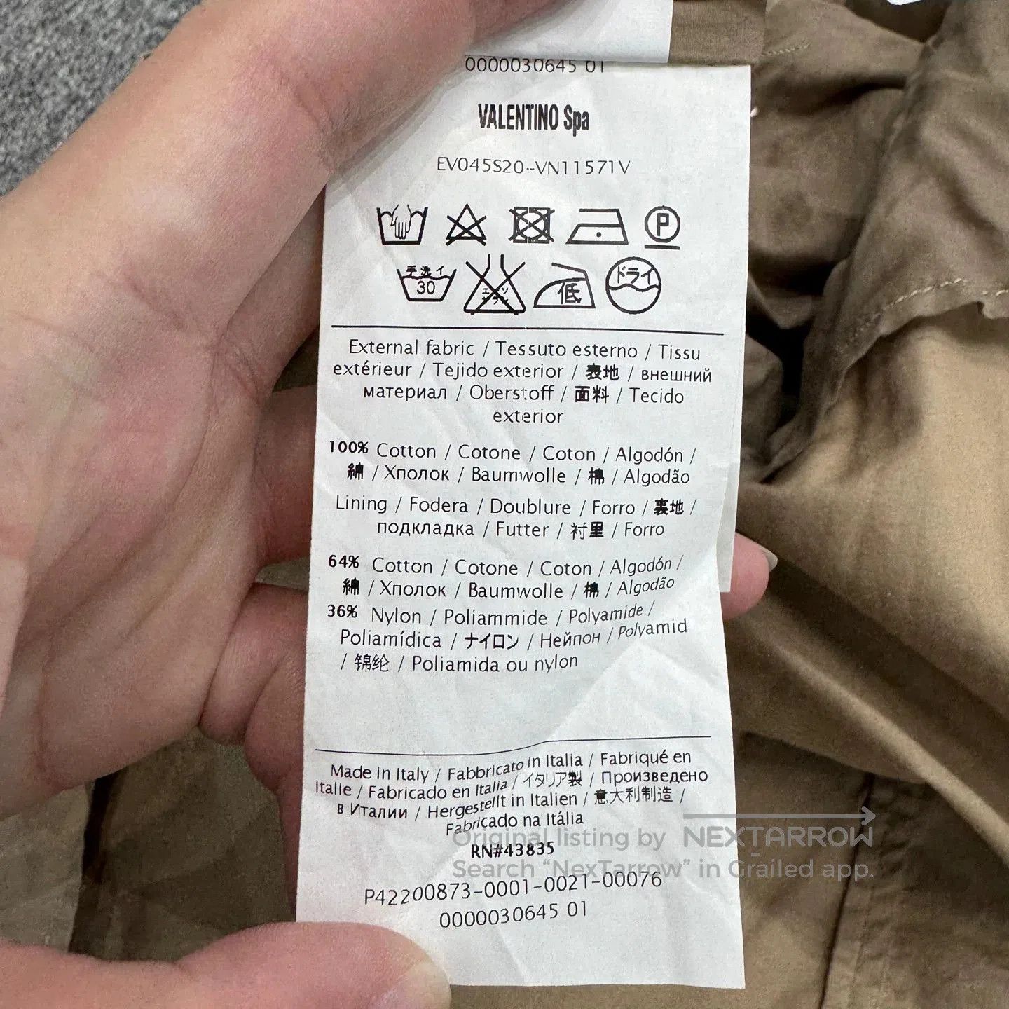 Valentino Valentino Khaki Utility Jacket. Size US M / EU 48-50 / 2 - 3 Thumbnail