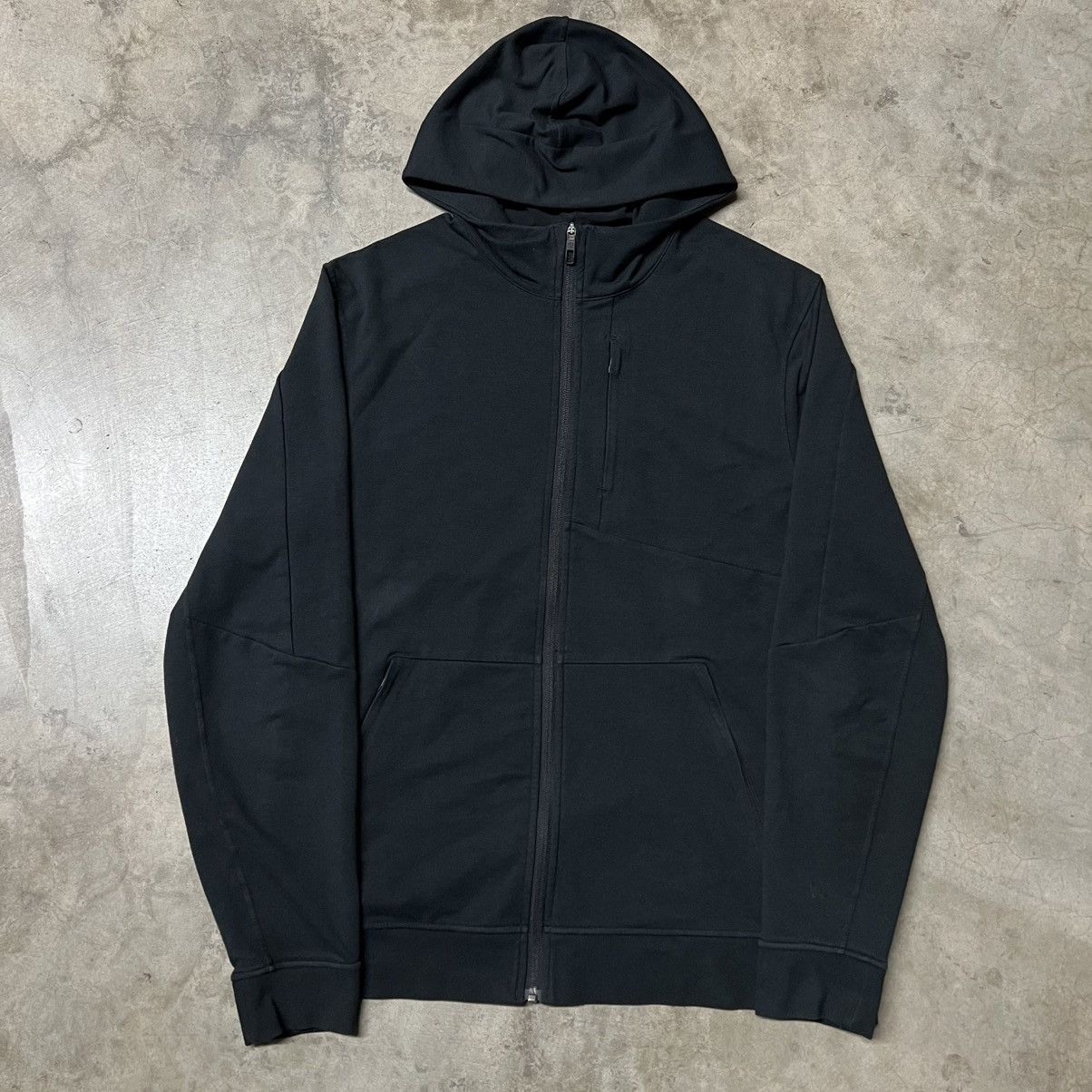 Designer × Lululemon Lululemon Black Full-Zip Multi-Zip Hooded Jacket Size US XL / EU 56 / 4 - 3 Thumbnail
