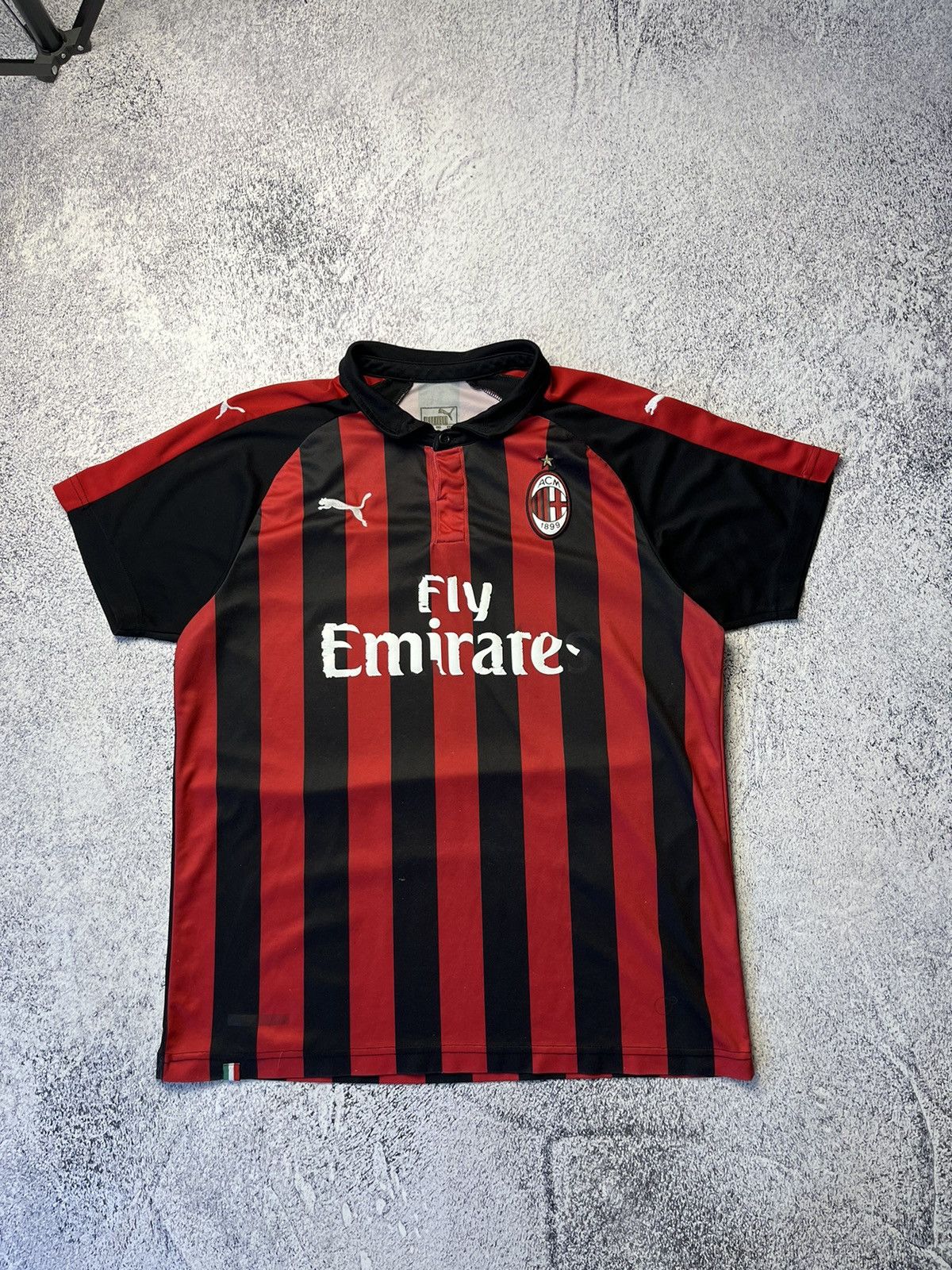 Lotto Sport × Vintage AC Milan 94/95 player issue home shirt